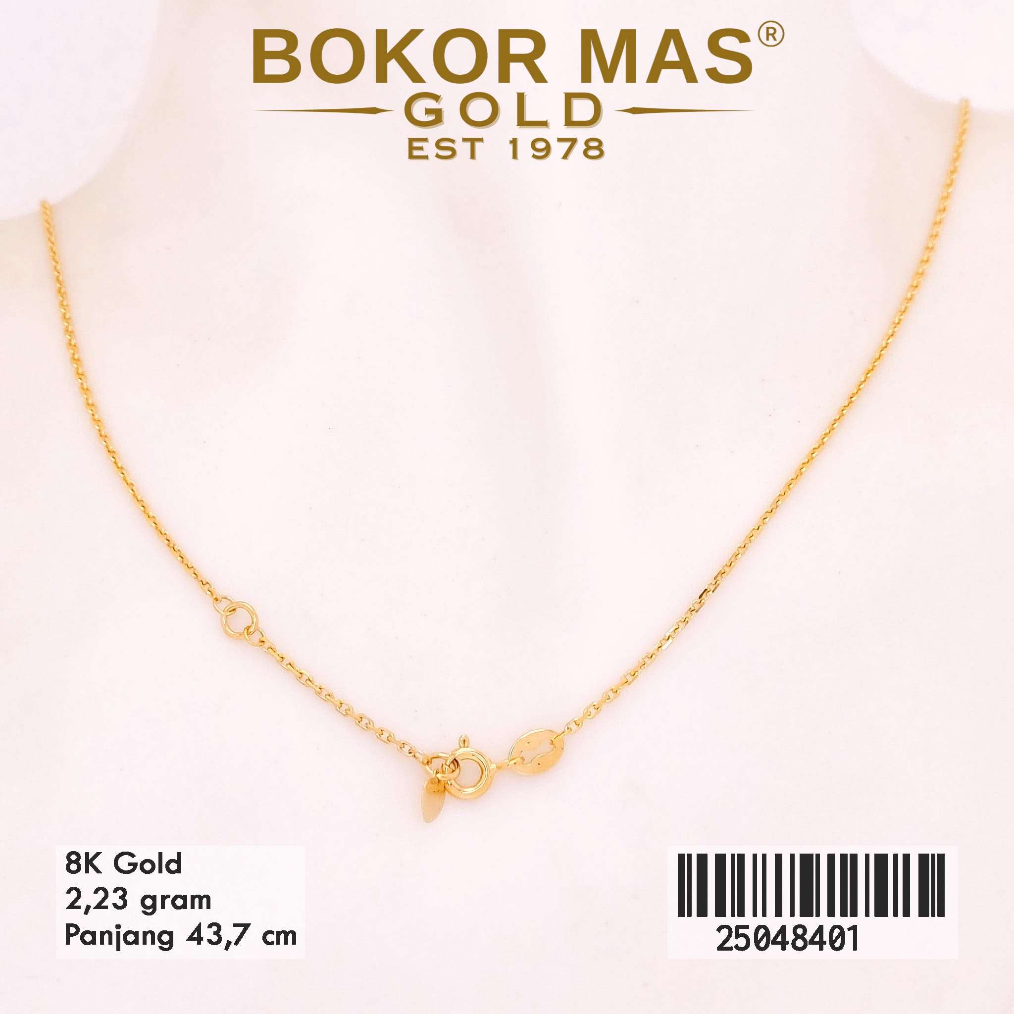Kalung Emas Variasi Permata - 25048401 - 8K