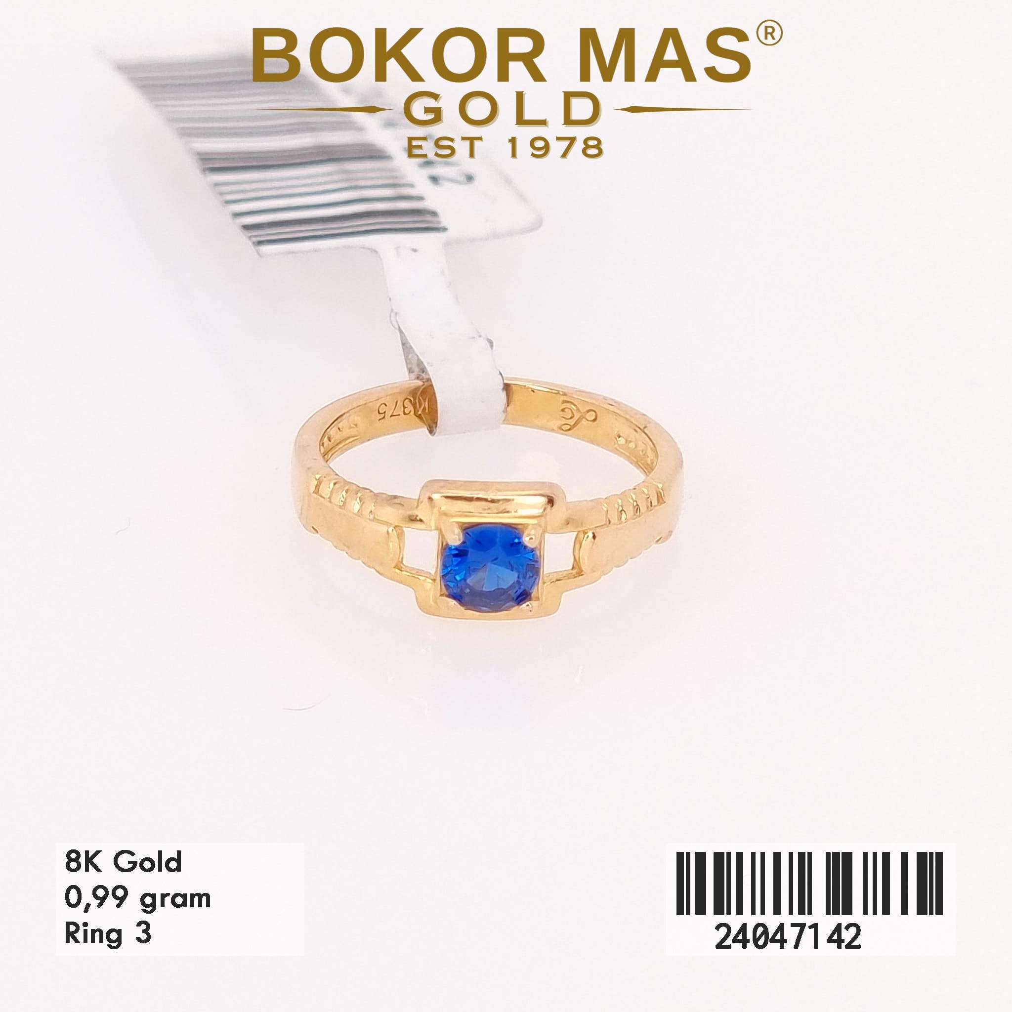 Cincin Anak Variasi Permata Biru - 24047142 - 8K