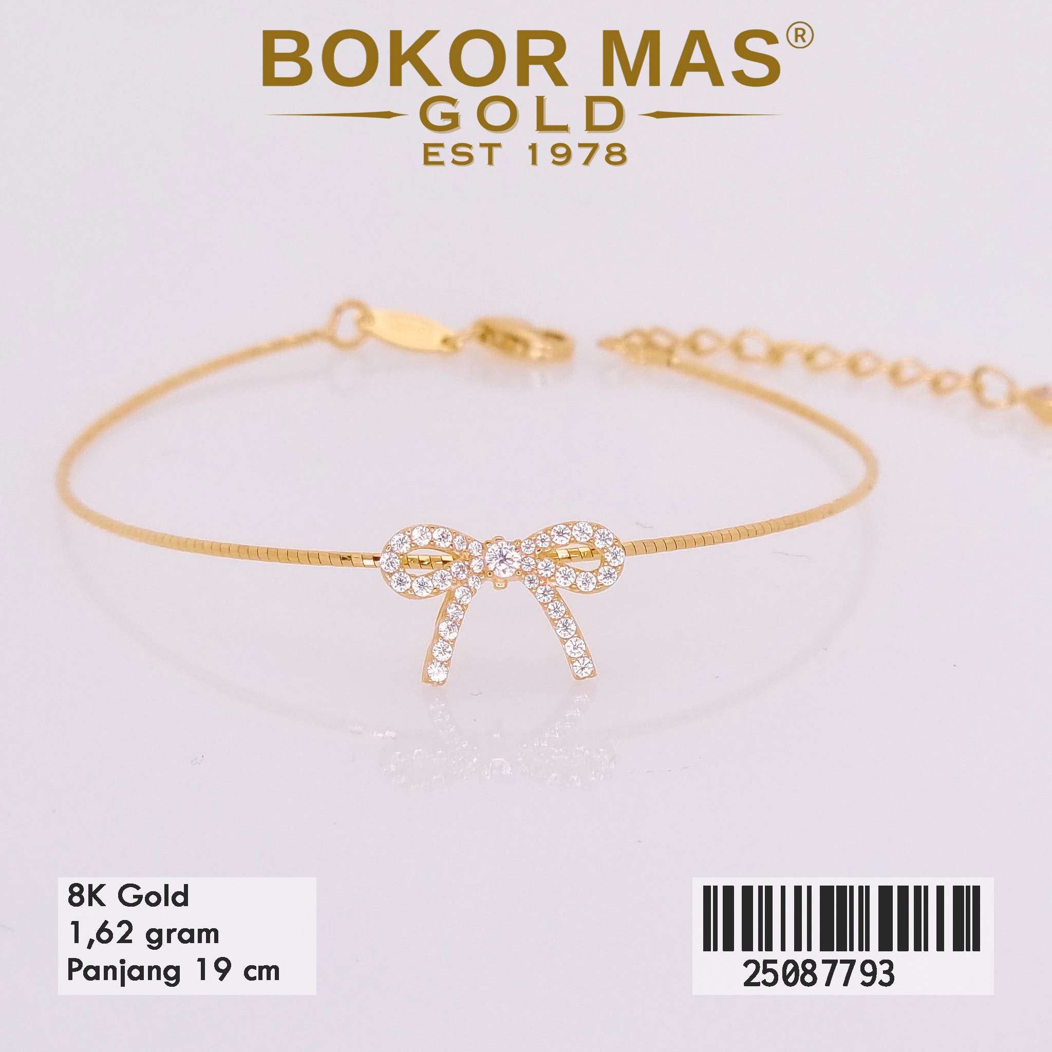 Gelang Proitaly Variasi Pita Permata - 25087793 - 8K