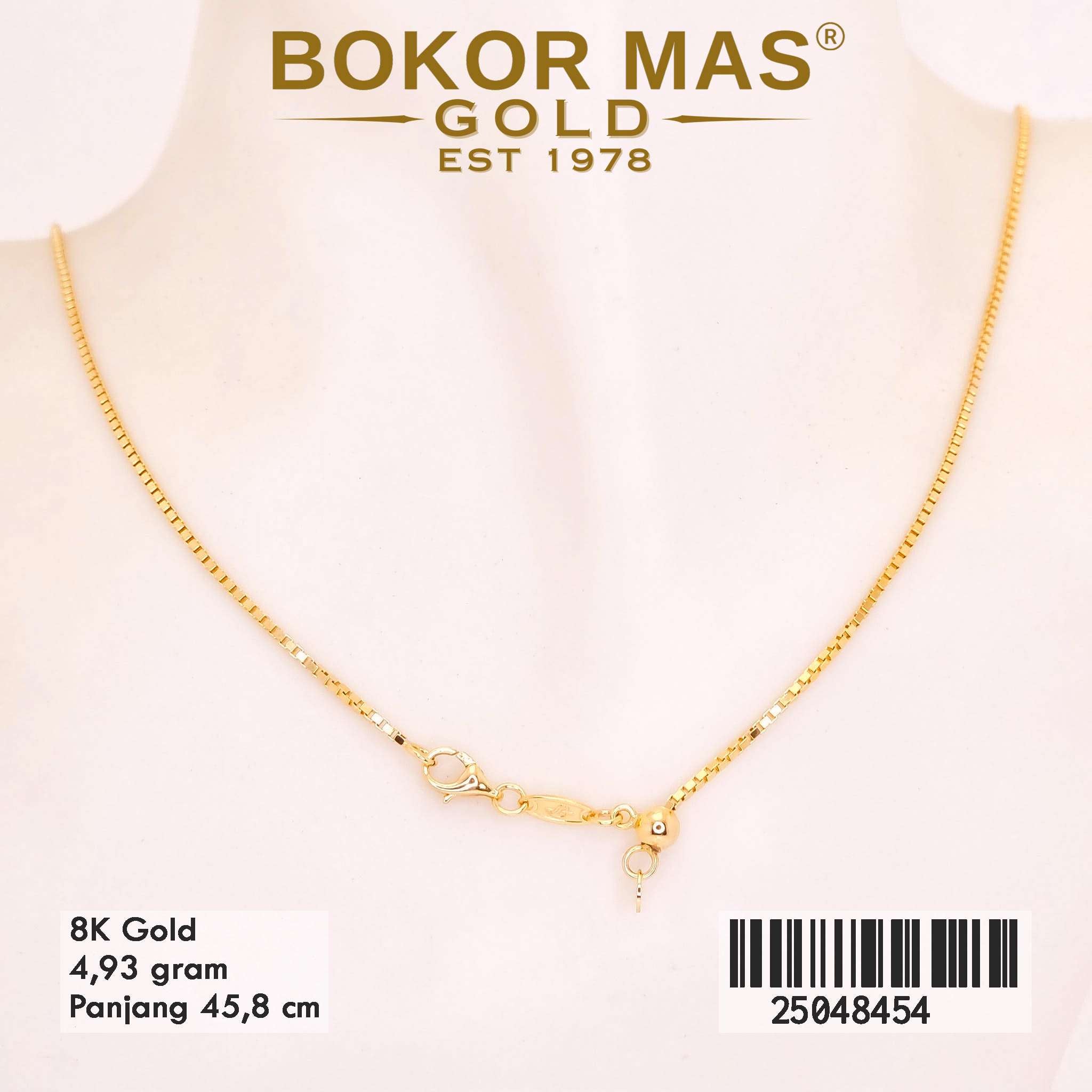 Kalung Emas Itali Variasi Aurel Permata - 25048454 - 8K
