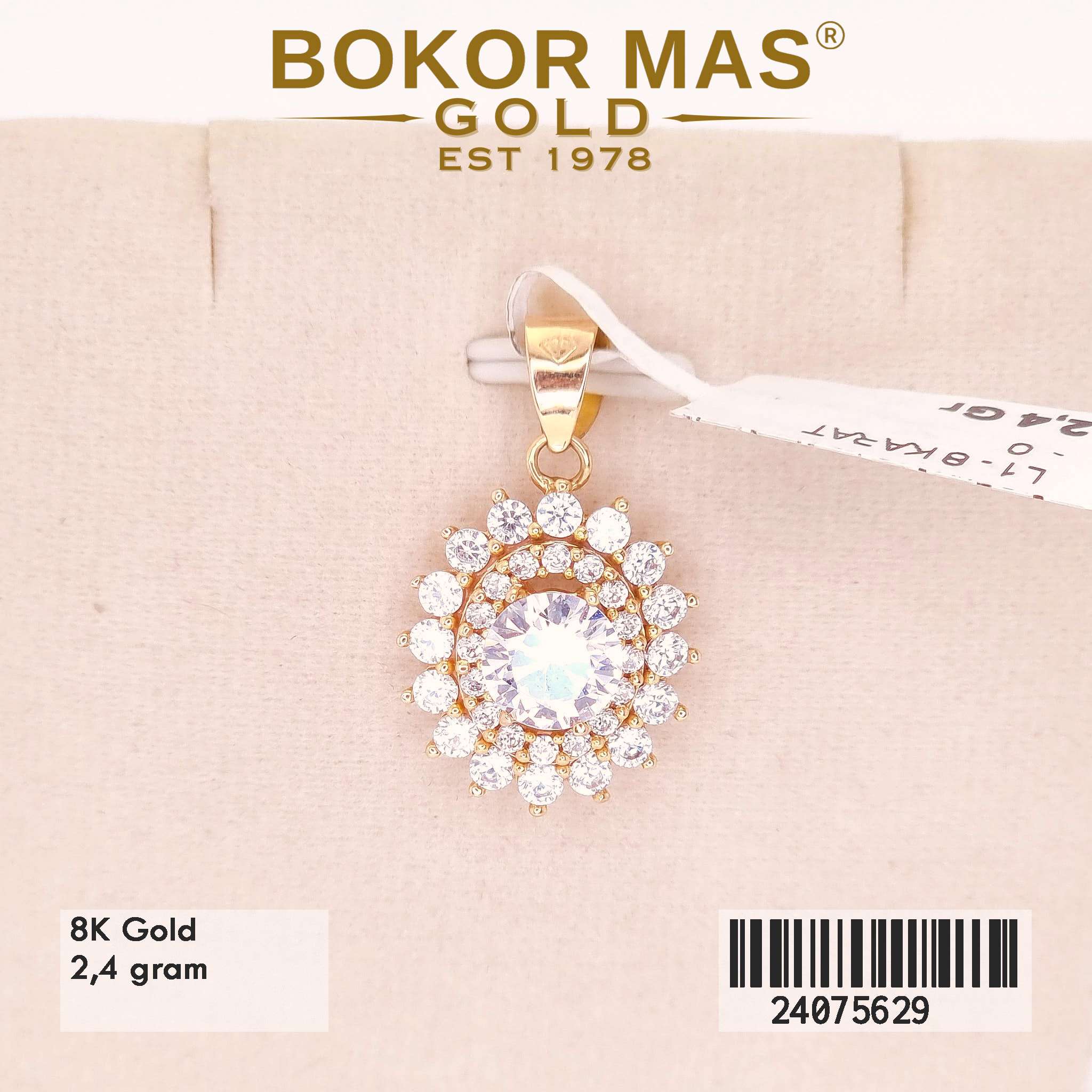 Liontin Variasi Permata Putih - 24075629 - 8K