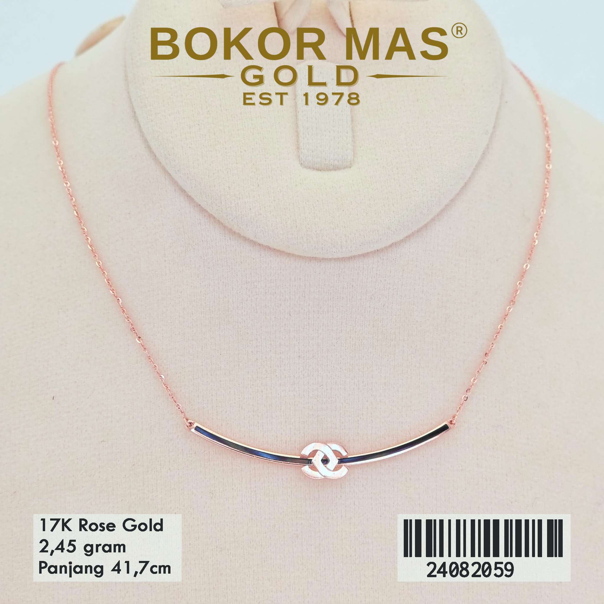 Kalung Variasi CC List Hitam - 24082059 - 17K