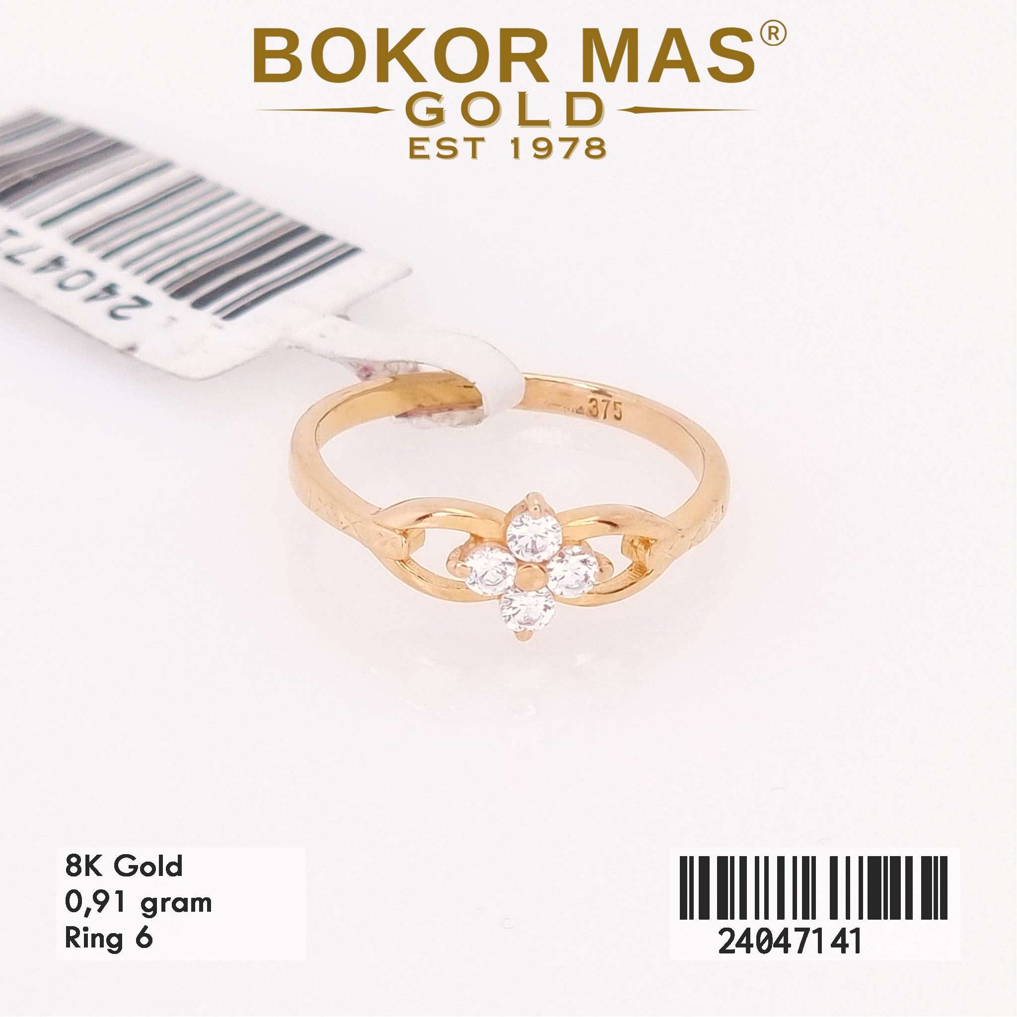 Cincin Anak Variasi Bunga Permata - 24047141 - 8K
