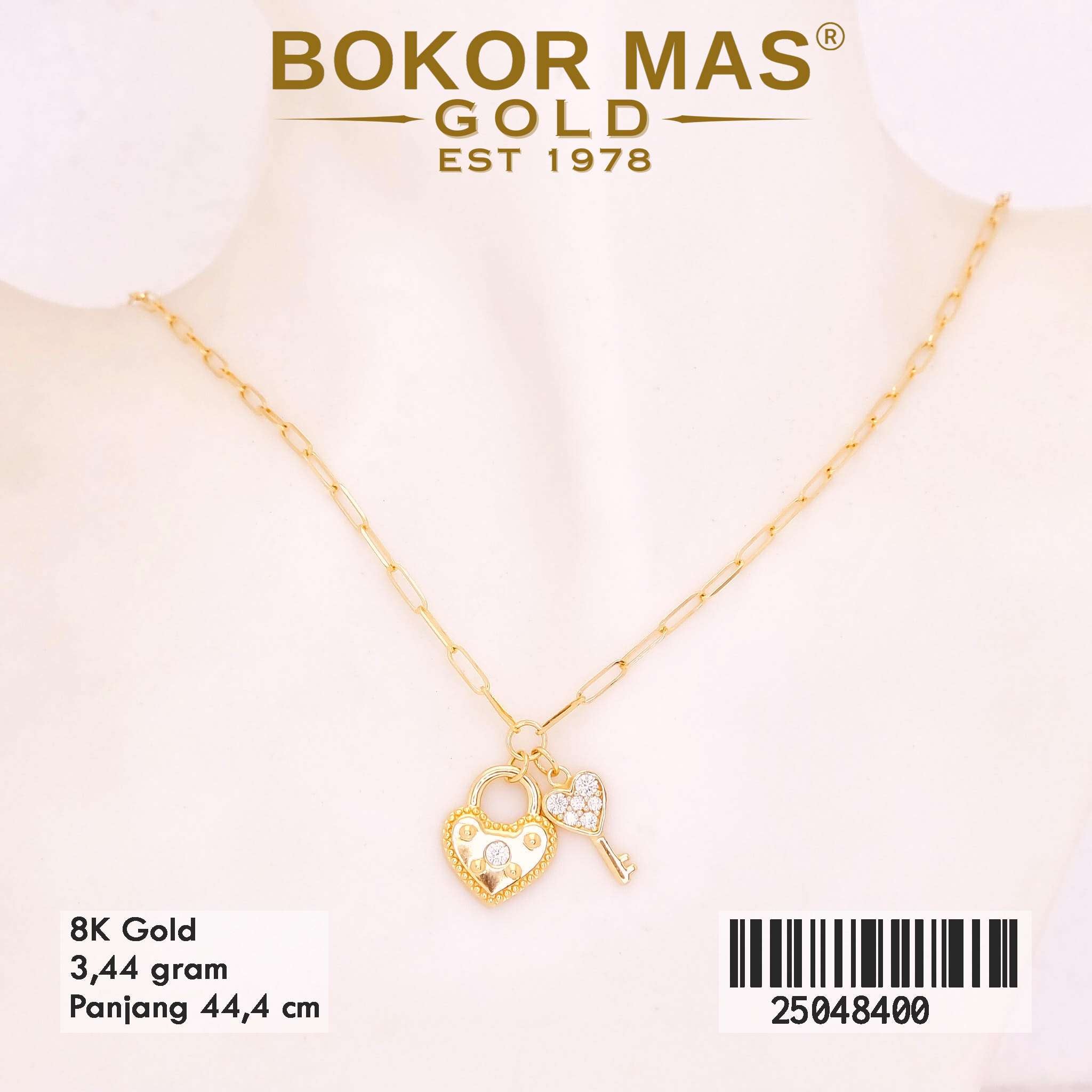 Kalung Paperlina Variasi Kunci - 25048400 - 8K