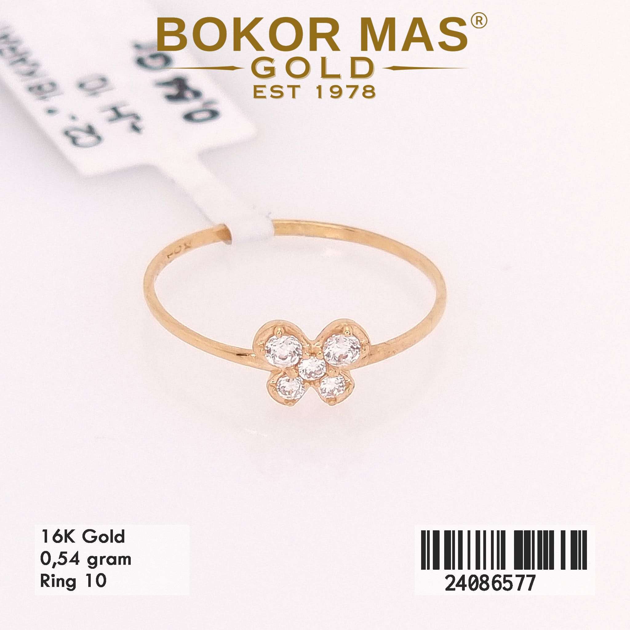 Cincin Butterfly Variasi Permata Putih - 24086577 - 16K