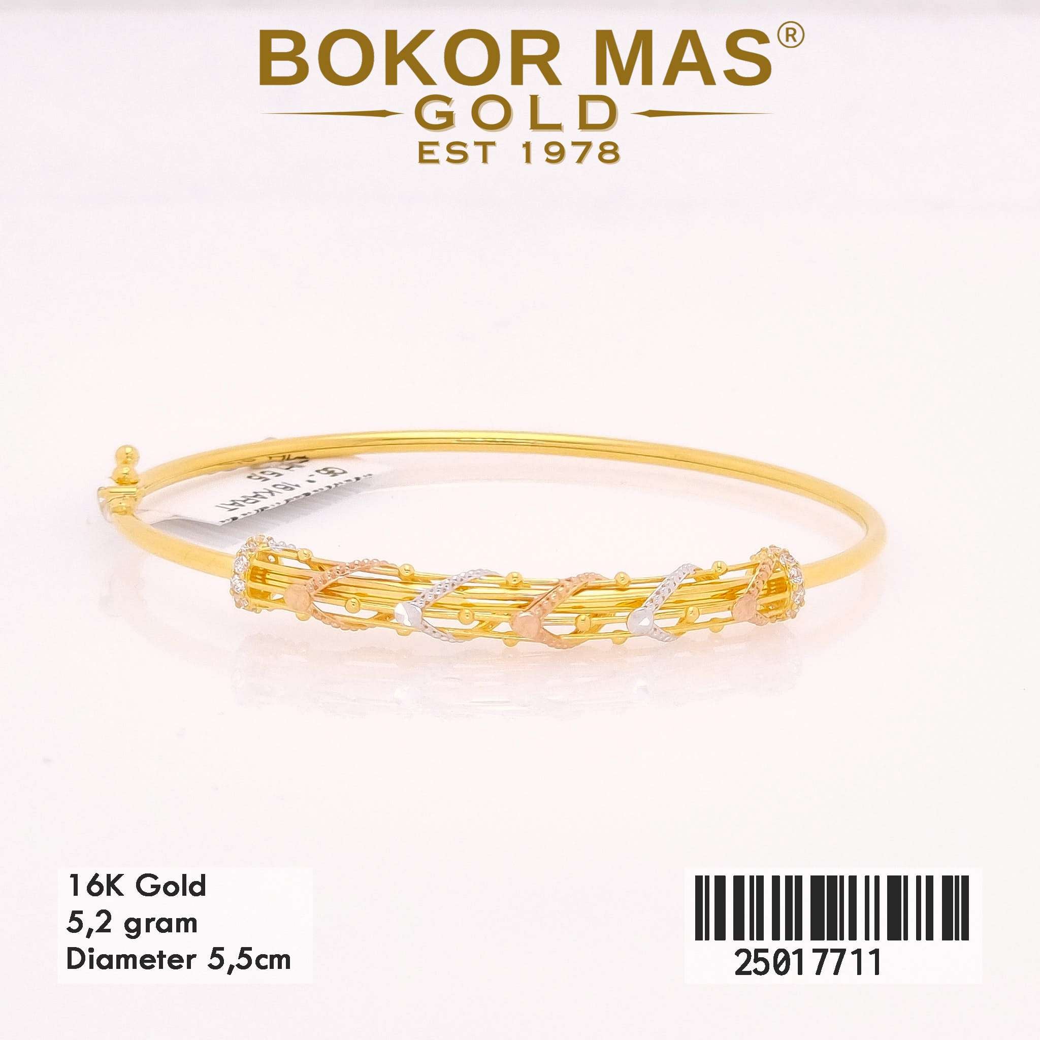 Gelang Kaku Variasi Tanpa Permata - 25017711 - 16K