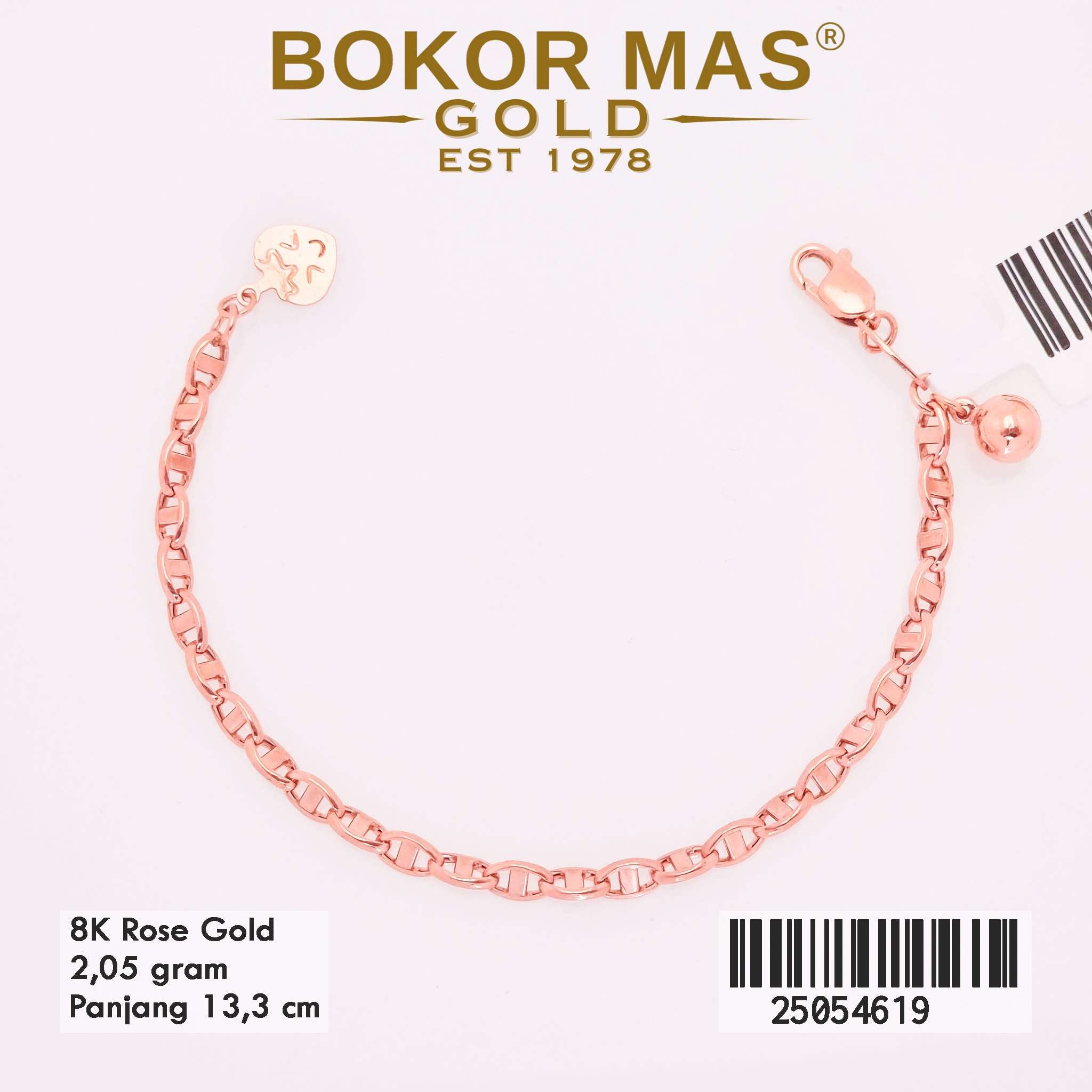 Gelang Emas Rantai Hermei Variasi Mainan - 25054619 - 8K