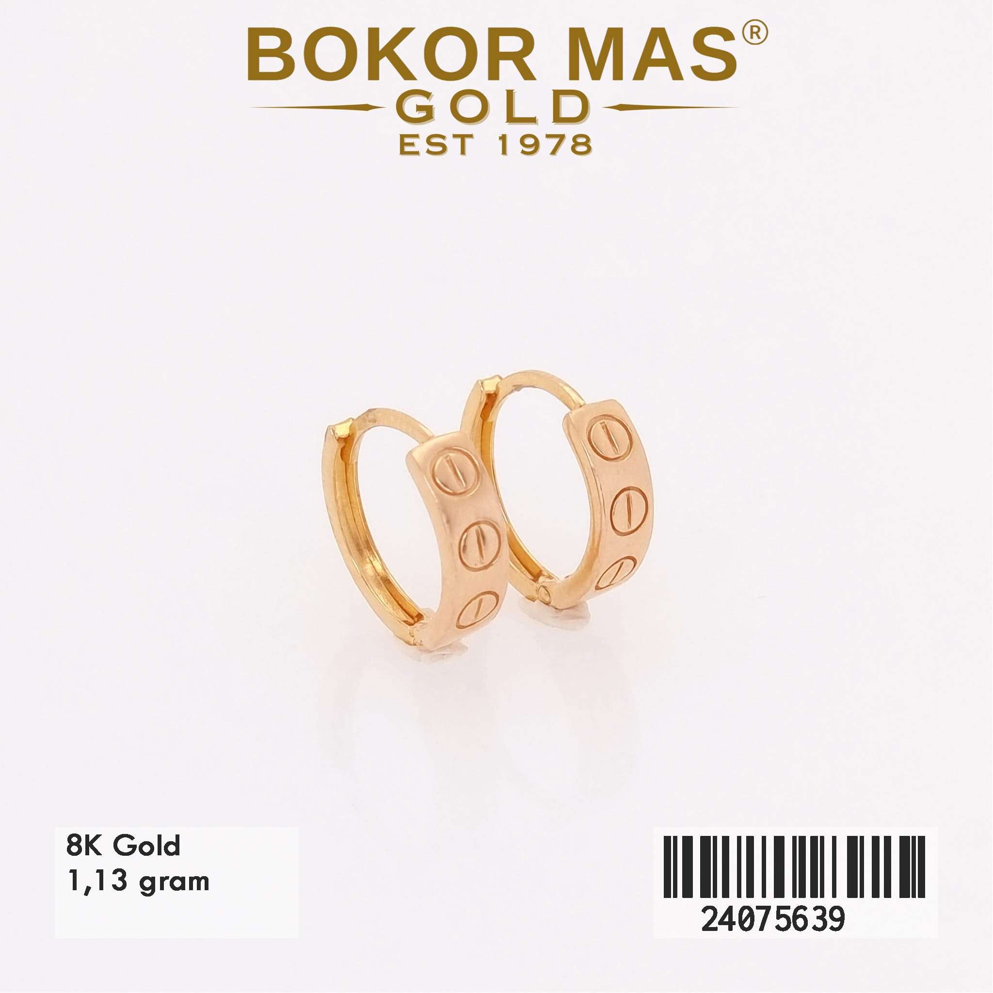 Anting Klip Ctr Variasi Tanpa Permata  - 24075639 - 8K