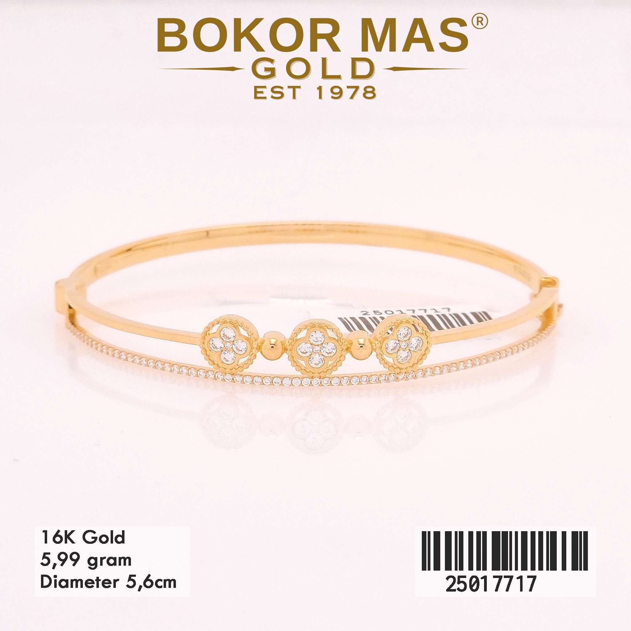 Gelang Kaku Variasi Permata - 25017717 - 16K