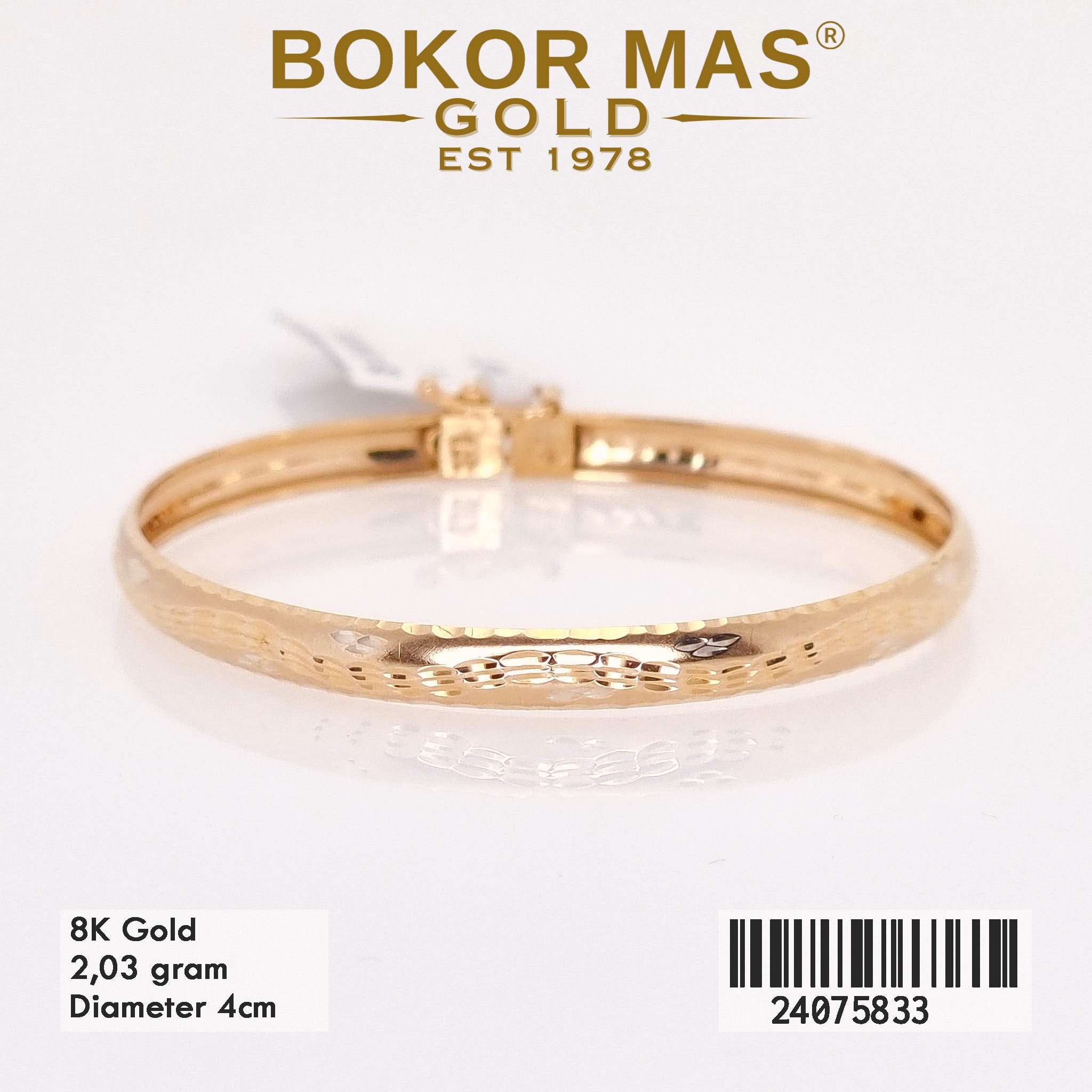 Gelang Kaku Anak Variasi Tanpa Permata - 24075833 - 8K
