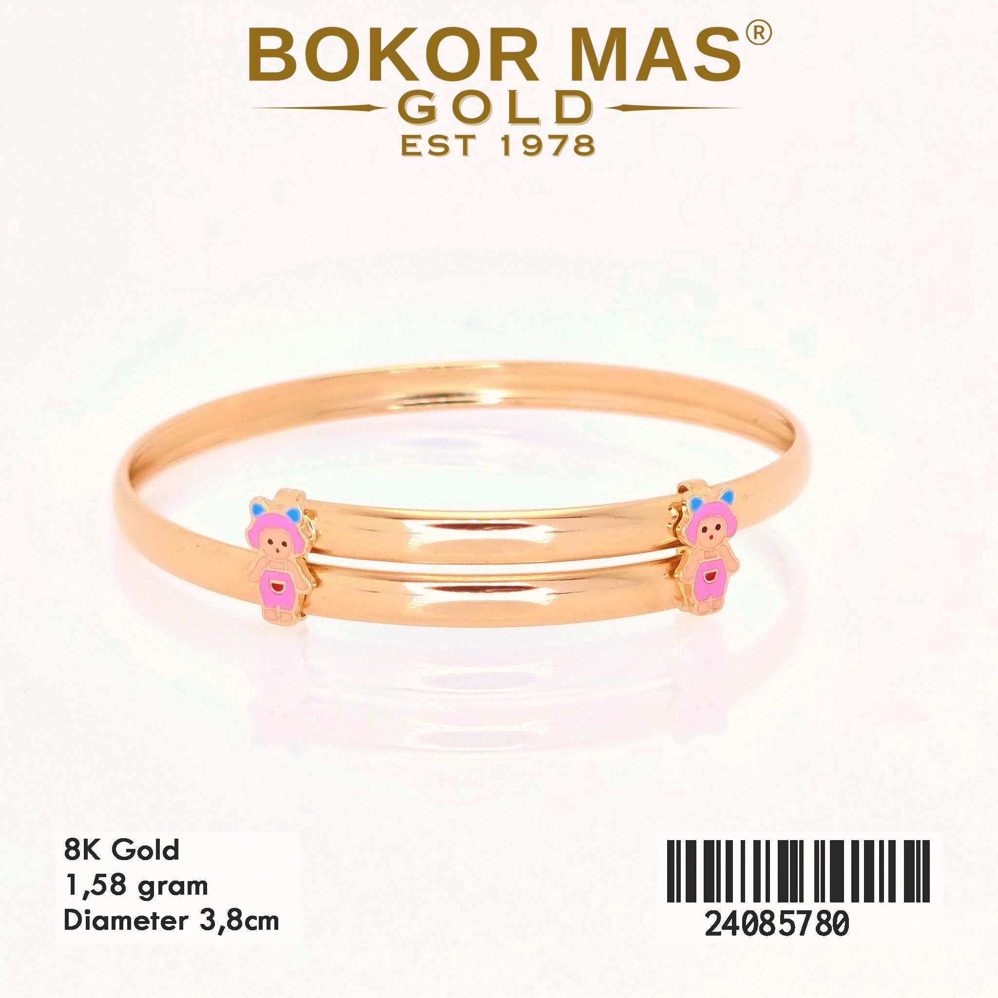 Gelang Bangkok Anak Ongsrot Boneka Pink - 24085780 - 8K
