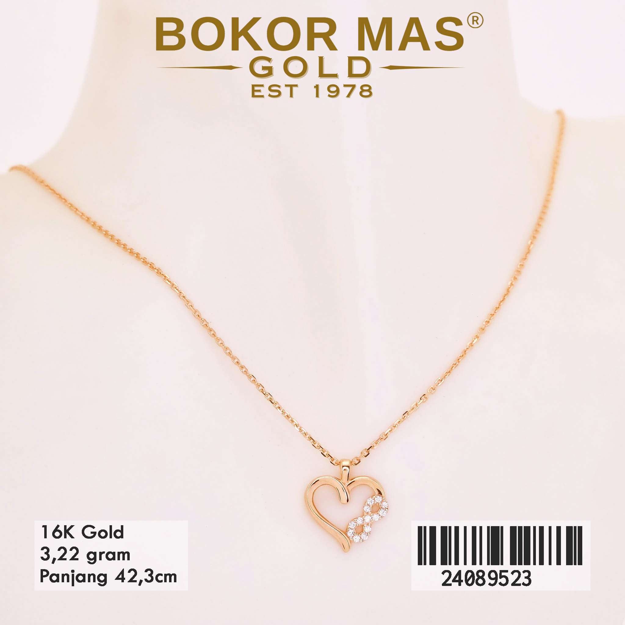 Kalung Siyem Variasi Invinite Love - 24089523 - 16K