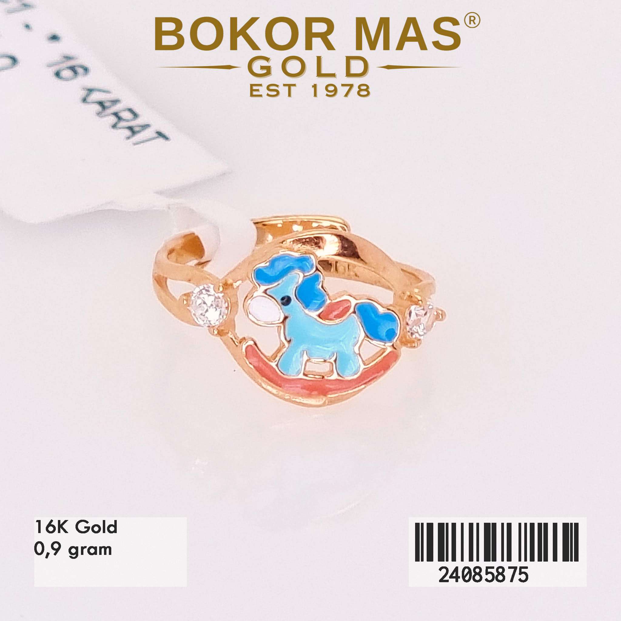 Cincin Anak Ongsrot Variasi Boneka Kuda Biru - 24085875 - 16K