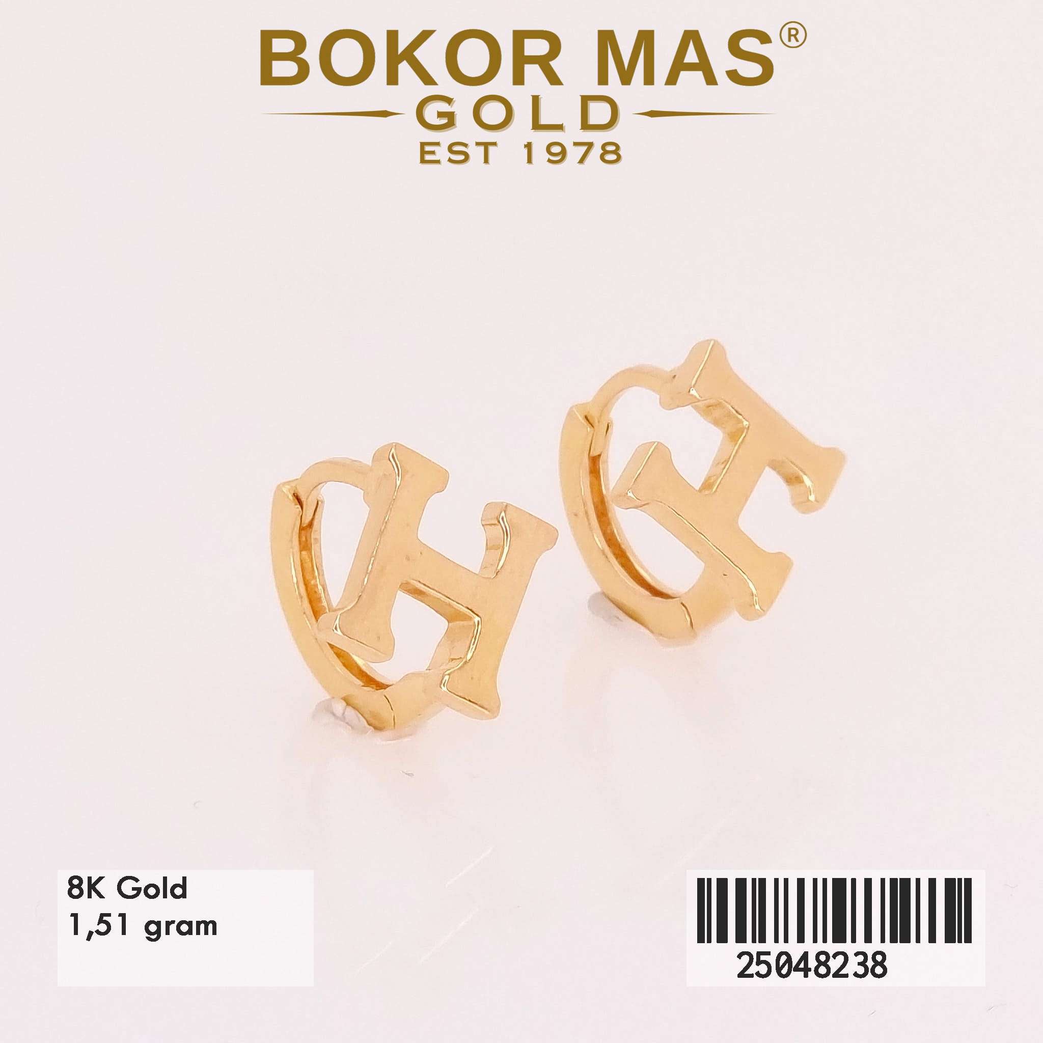Anting Klip Variasi Tanpa Permata - 25048238 - 8K