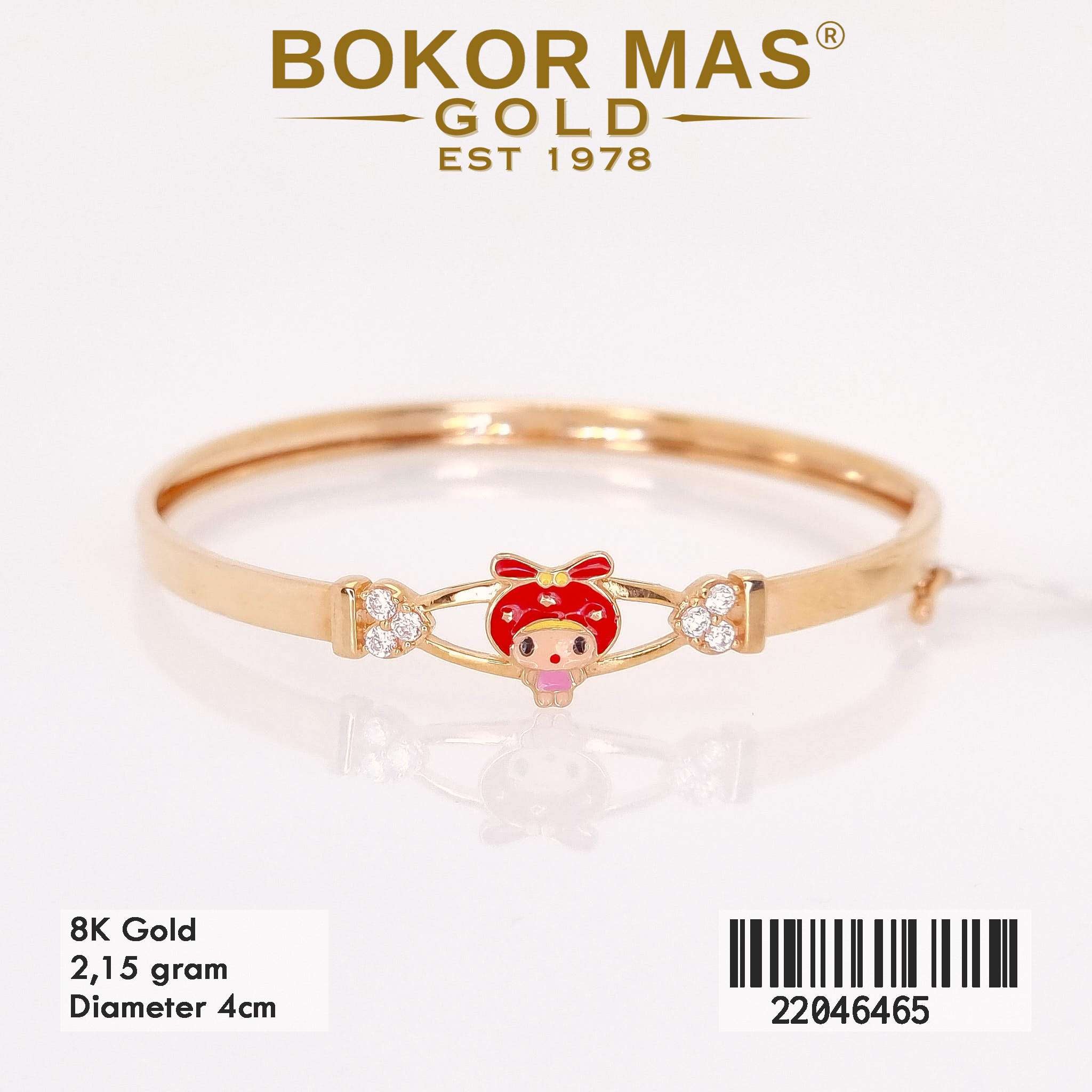 Gelang Kaku Anak Variasi Permata - 22046465 - 8K