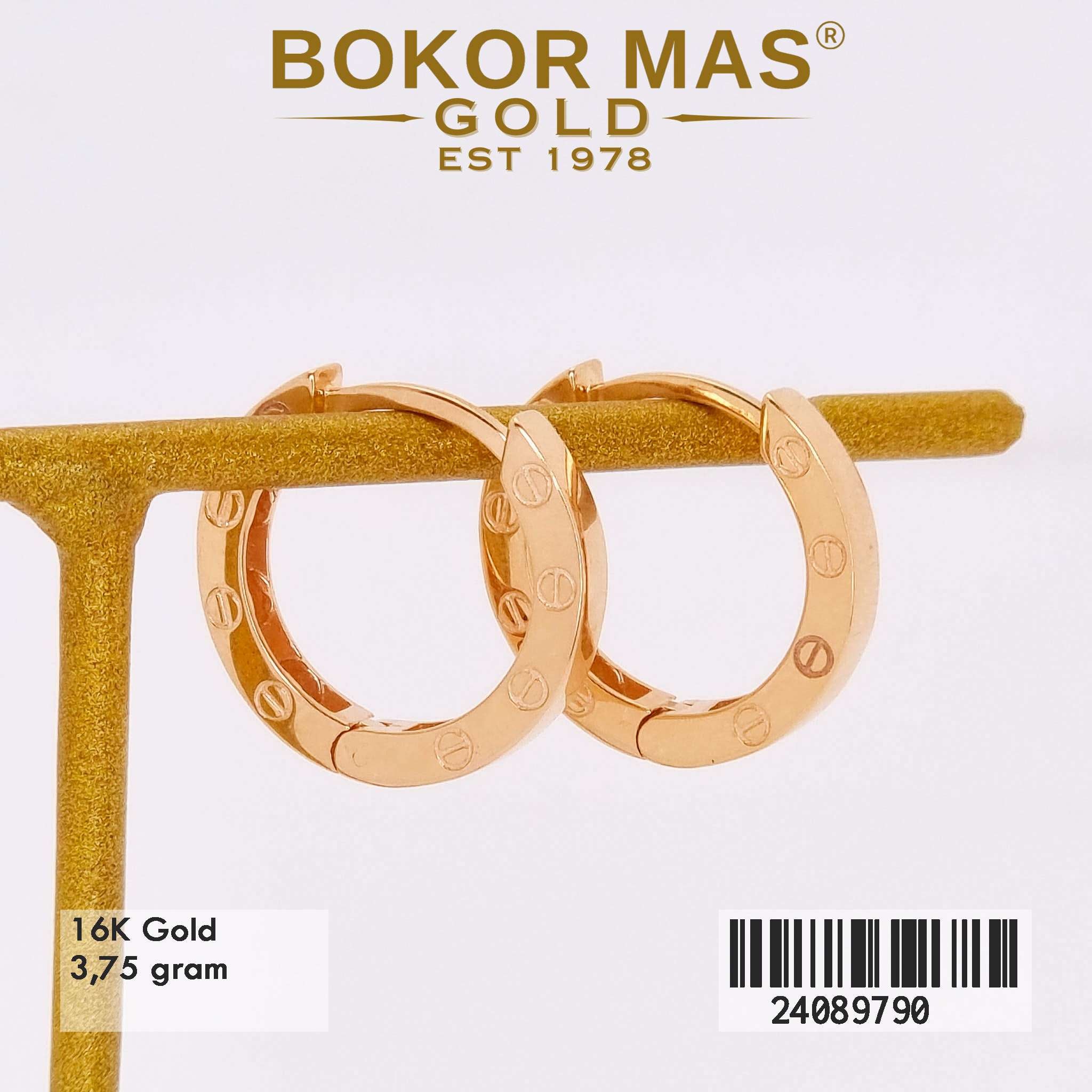 Anting Klip Variasi Model Tanpa Permata - 24089790 - 16K