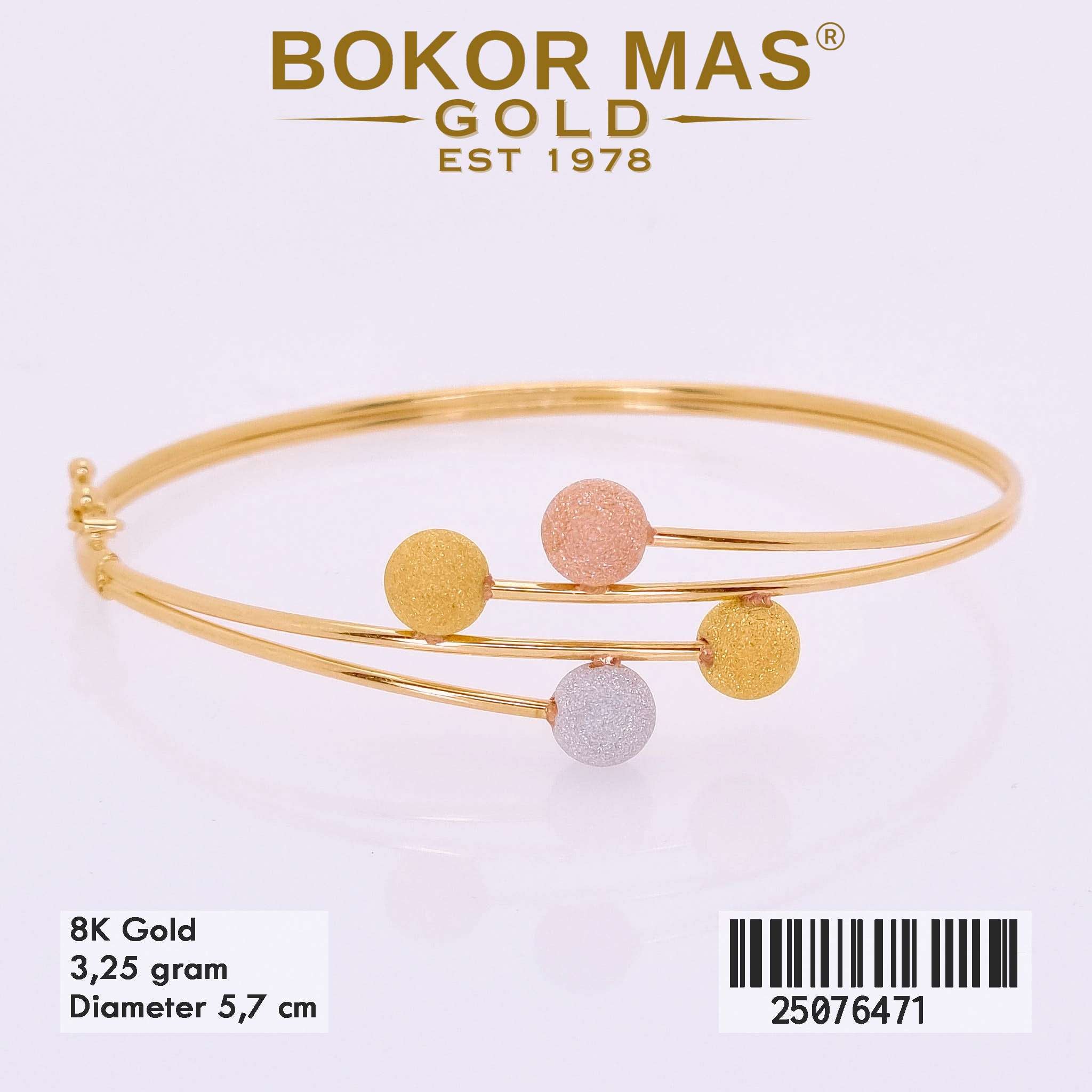Gelang Kaku Variasi Boba 3D - 25076471 - 8K