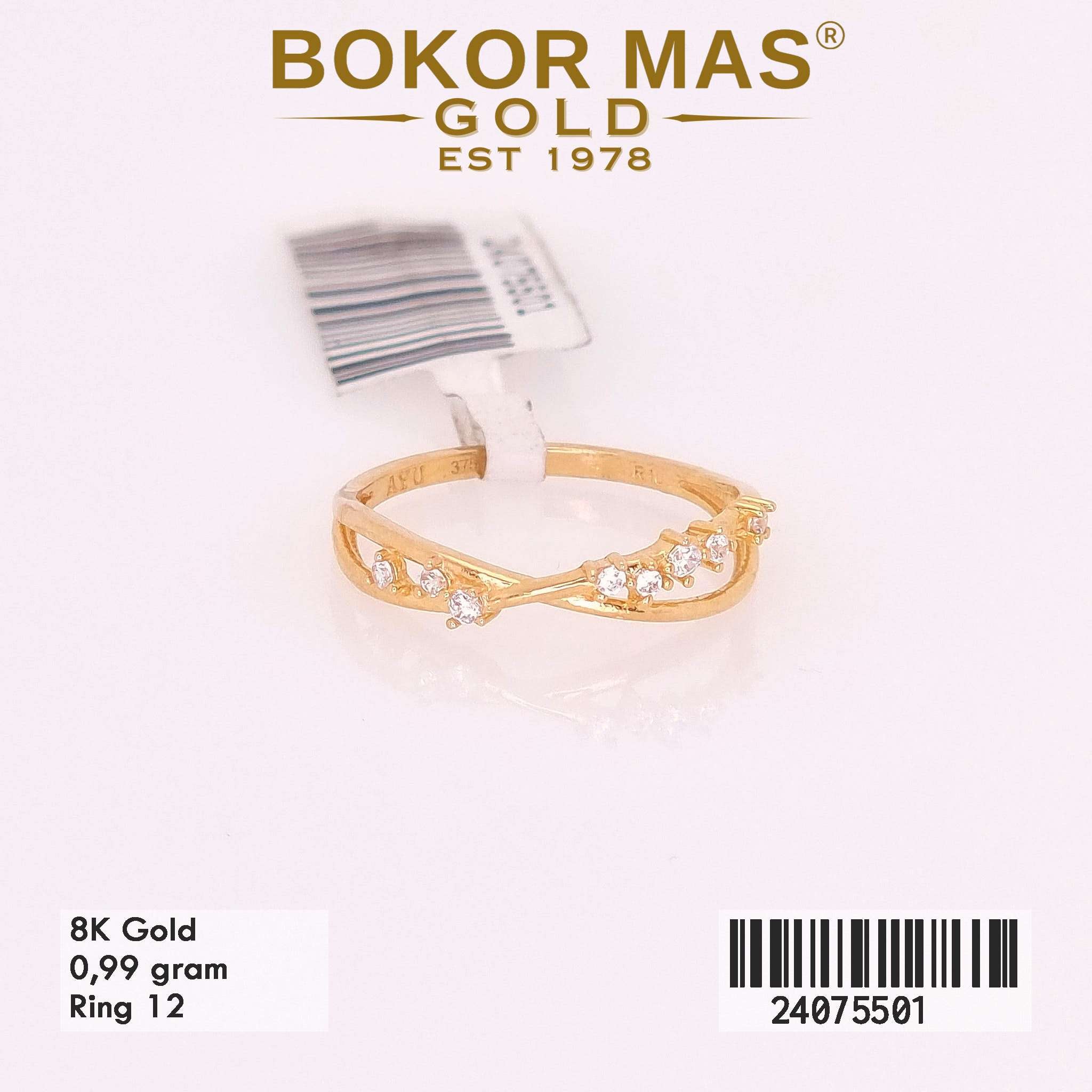 Cincin Variasi X Permata - 24075501 - 8K