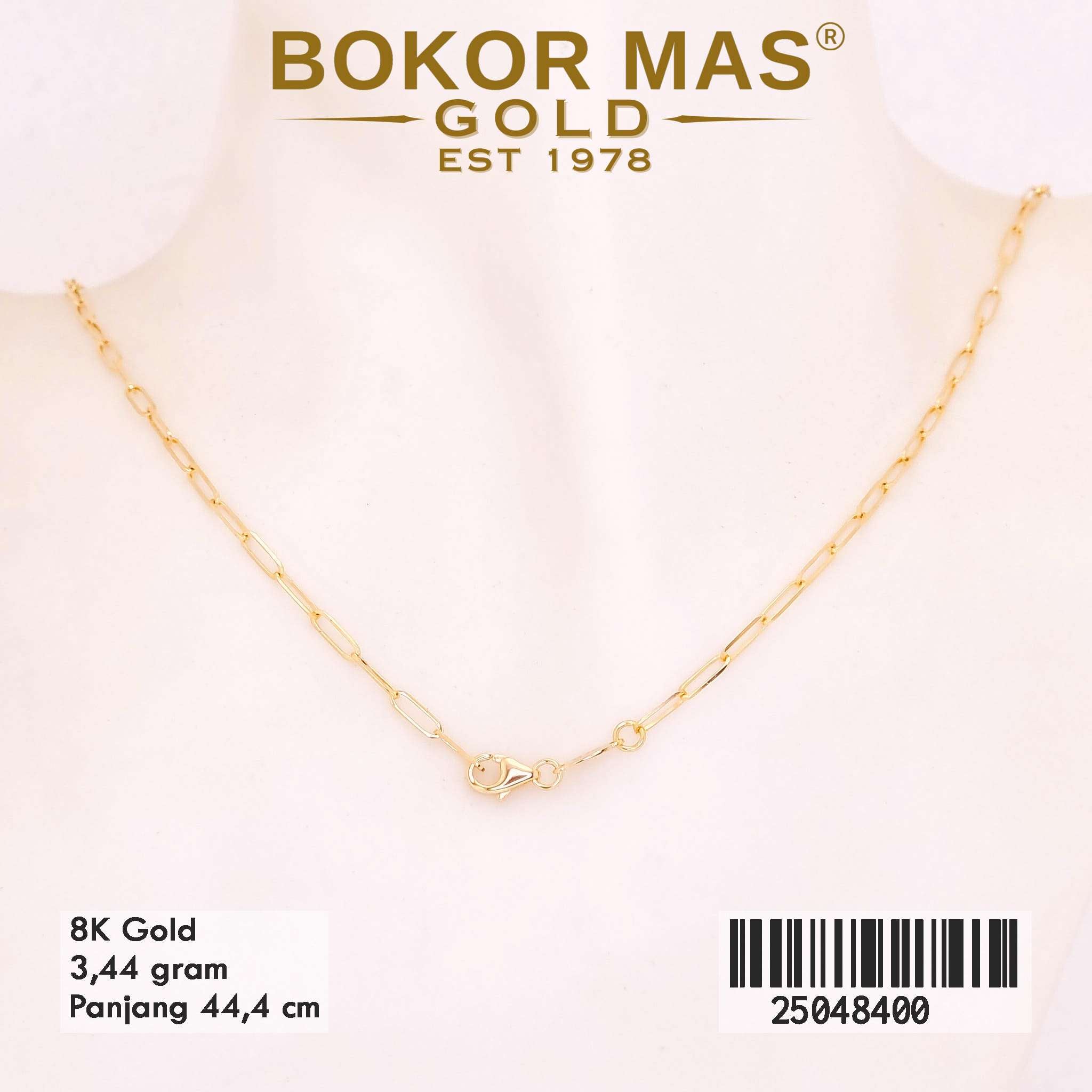 Kalung Emas Paperlina Variasi Kunci - 25048400 - 8K