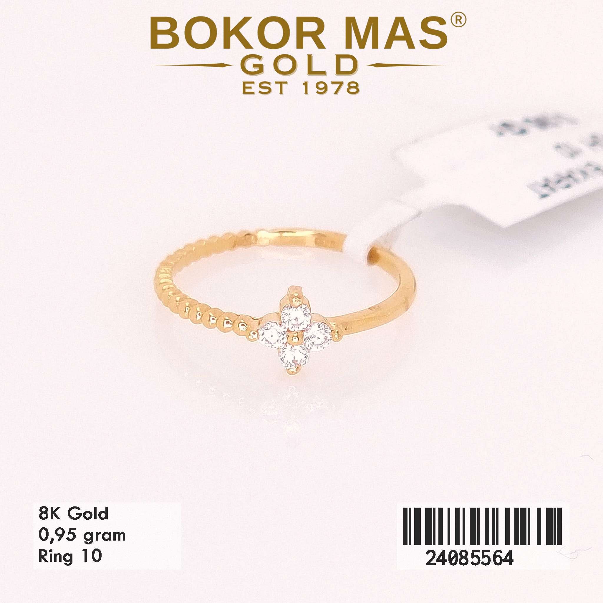 Cincin Variasi Bunga Permata - 24085564 - 8K