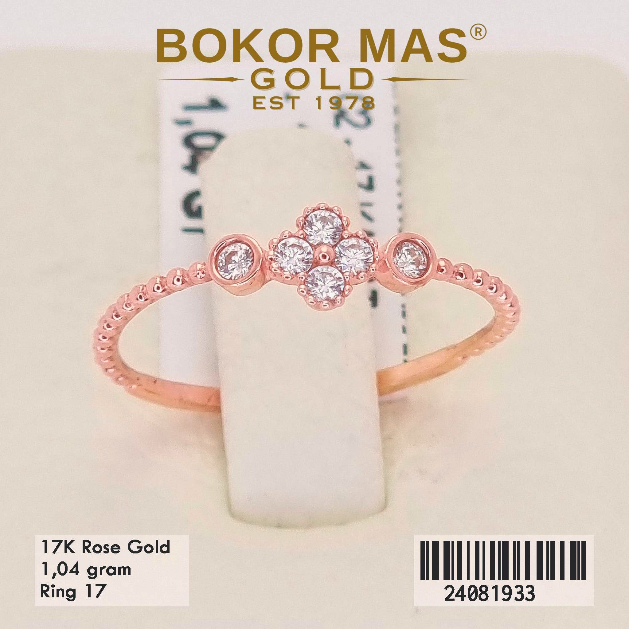 Cincin Variasi Permata Putih - 24081933 - 17K