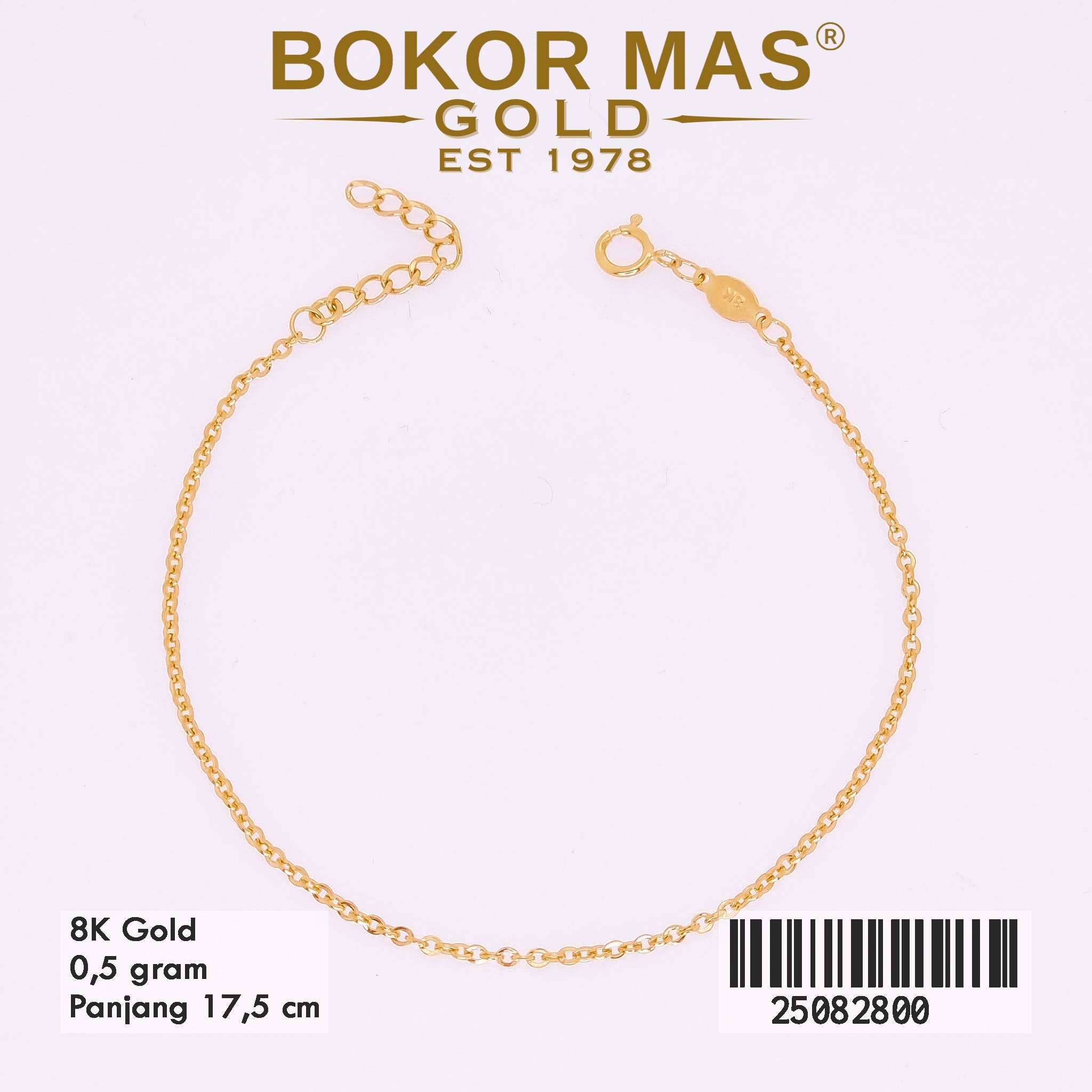 Gelang Rantai Variasi Tanpa Permata - 25082800 - 8K
