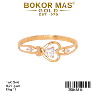 Cincin Permata Model Hati - 16K - 25048814