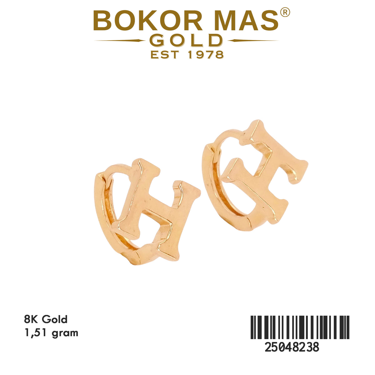 Anting Klip Variasi Tanpa Permata - 25048238 - 8K