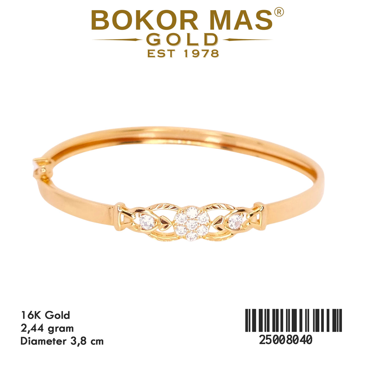 Gelang Kaku Anak Model Permata - 25008040