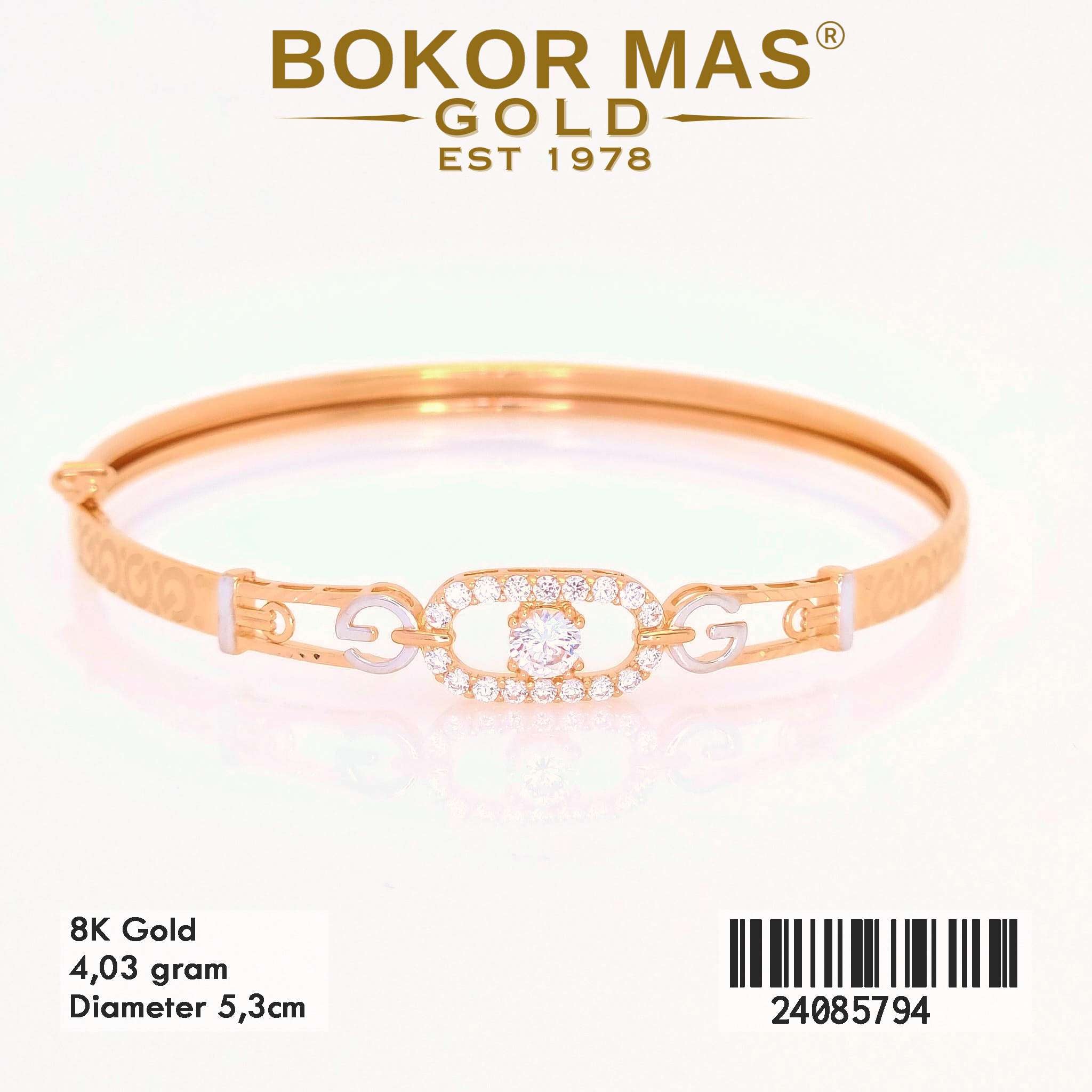 Gelang Bangkok Variasi White Stone - 24085794 - 8K