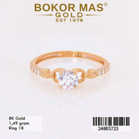 Cincin Emas  Variasi Soliter - 24085723 - 8K