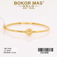 Gelang Emas  Kaku Anak Tanpa Permata - 23072080 - 16K