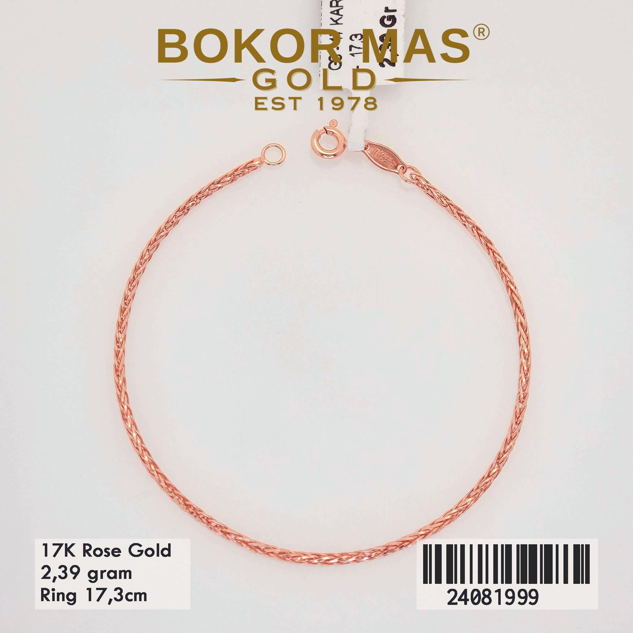 Gelang Rantai Variasi - 24081999 - 17K