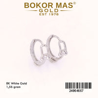 Anting Emas Klip TF Variasi Tanpa Permata - 24064667 - 8K