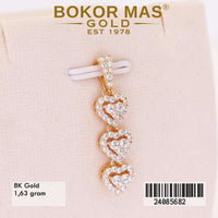 Liontin  Emas Variasi Love Susun - 24085682 - 8K