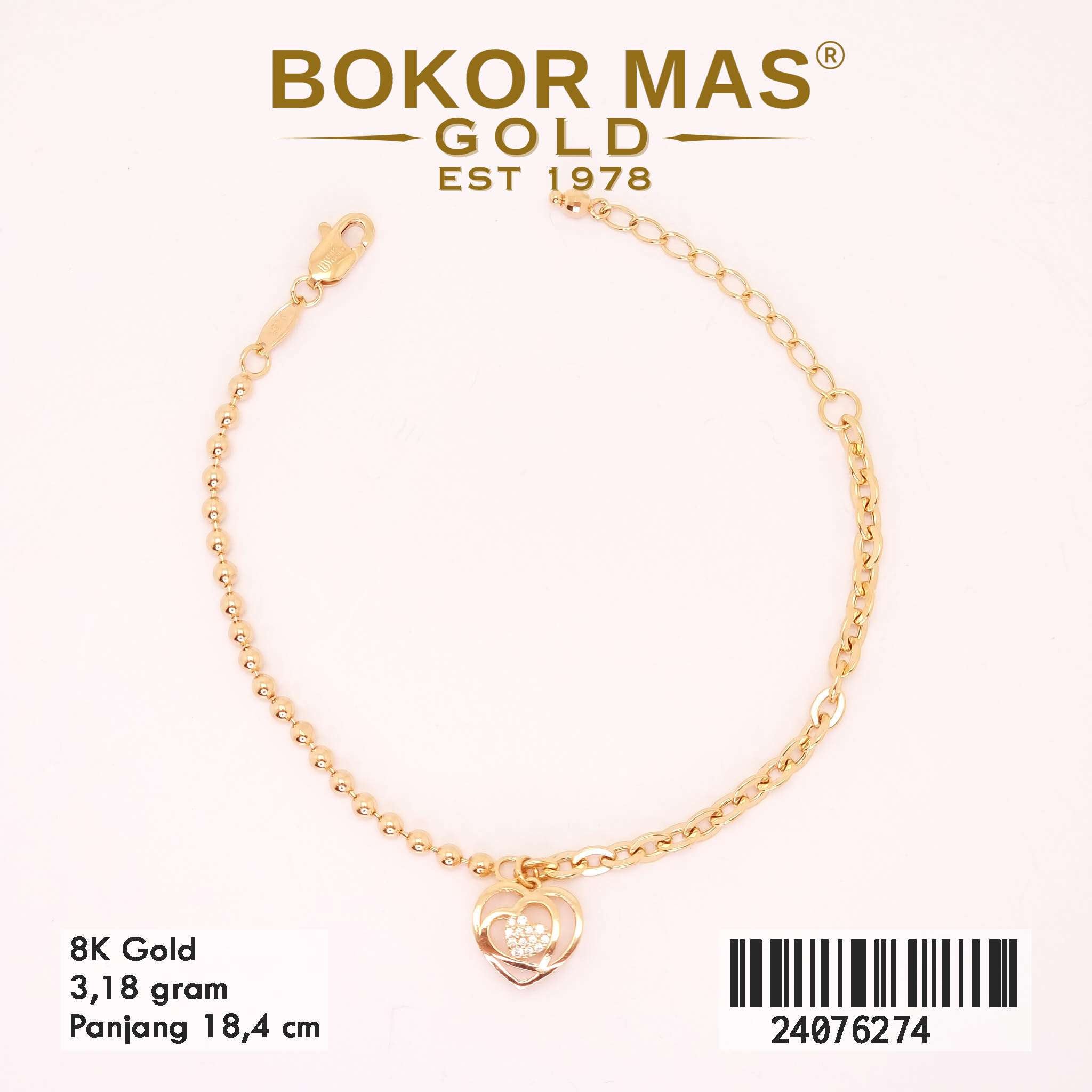 Gelang Tangan Rantai Variasi Mainan - 24076274 - 8K