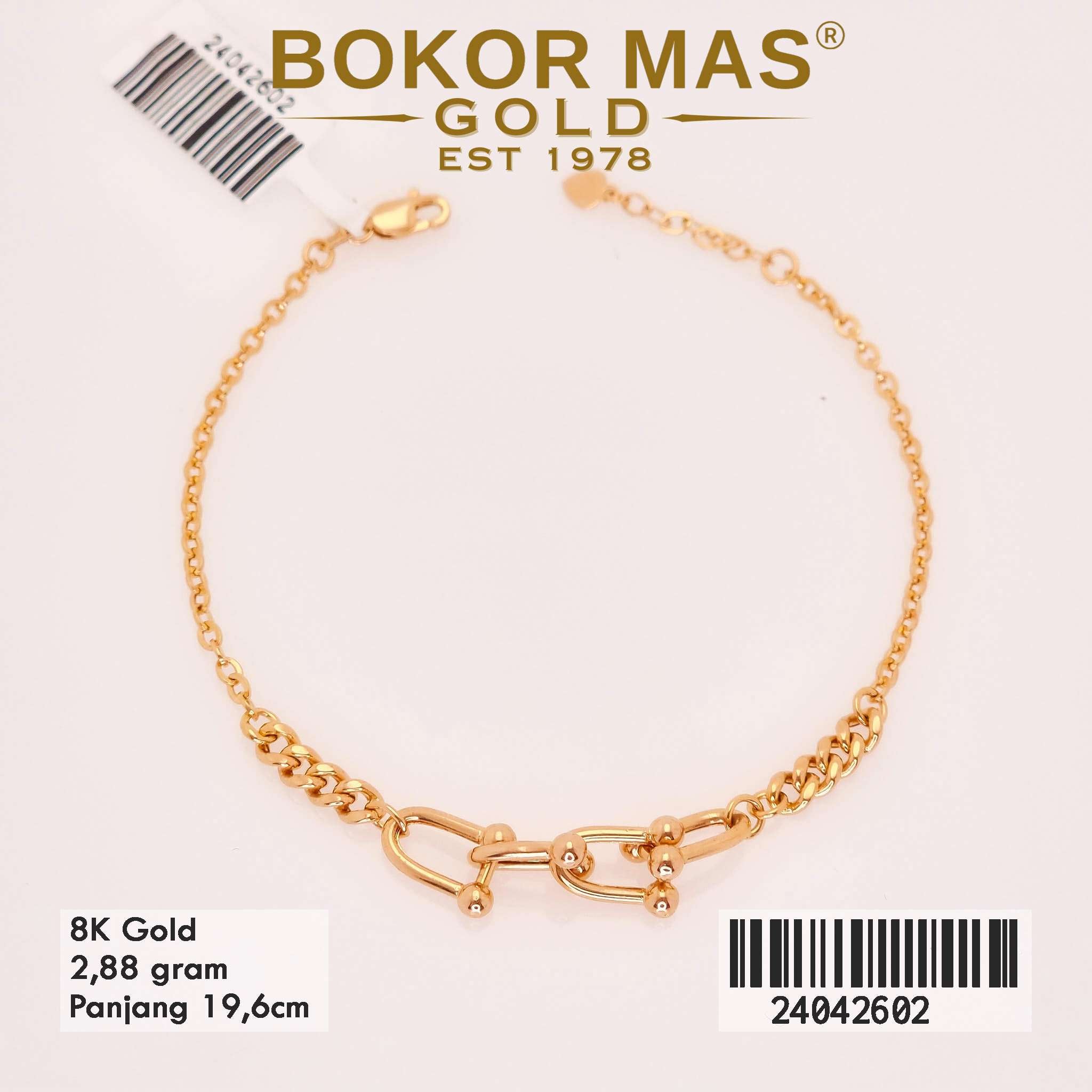 Gelang Rantai Variasi Model Tiff - 24042602 - 8K
