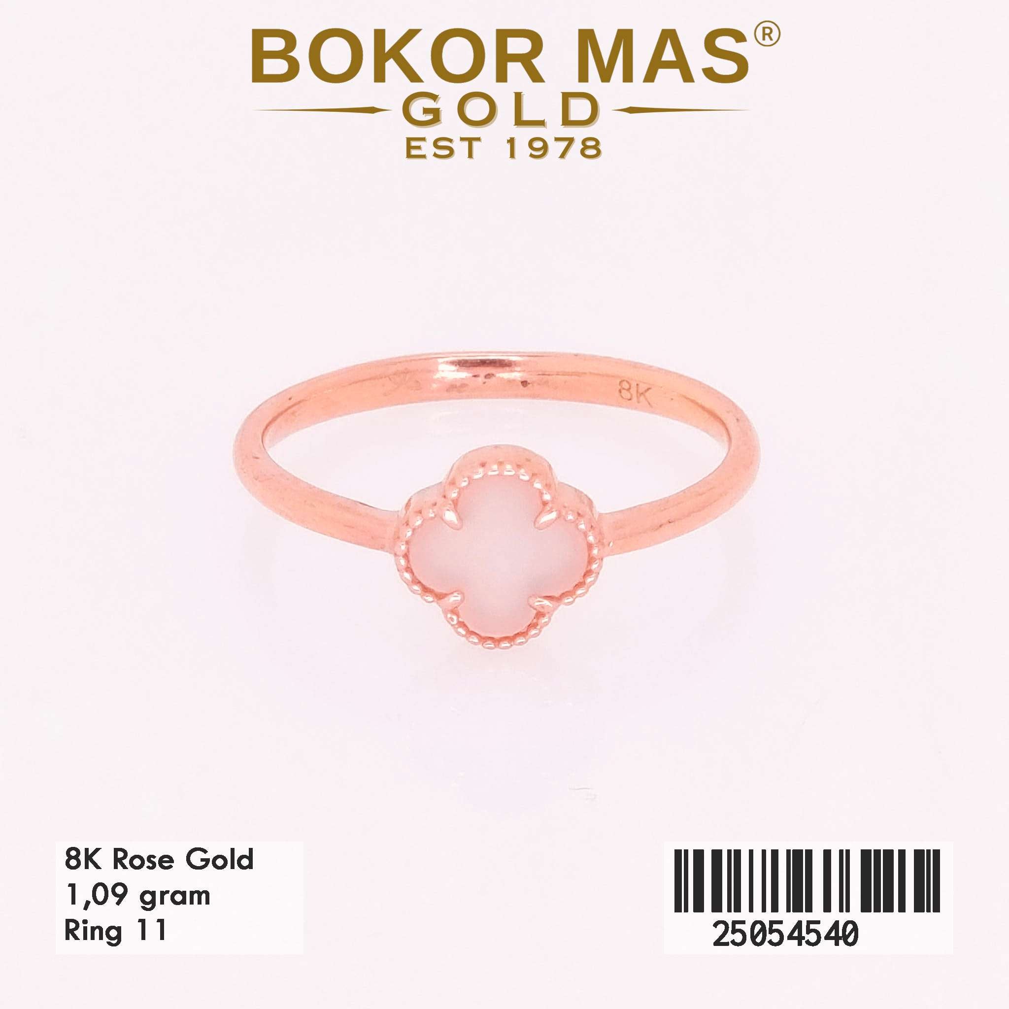 Cincin Emas Varias Bunga Pink - 25054540 - 8K