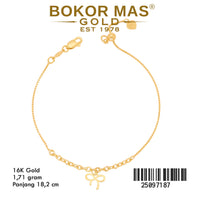 Gelang Rantai Serut Italy Variasi Pita - 25097187 - 16K