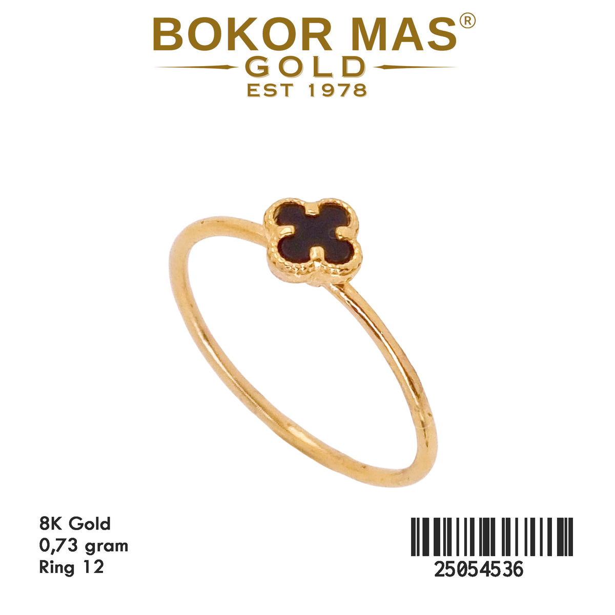 Cincin Varias Bunga Hitam - 25054536 - 8K