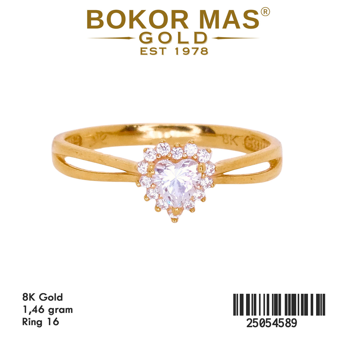 Cincin Varias Permata Hati - 25054589 - 8K