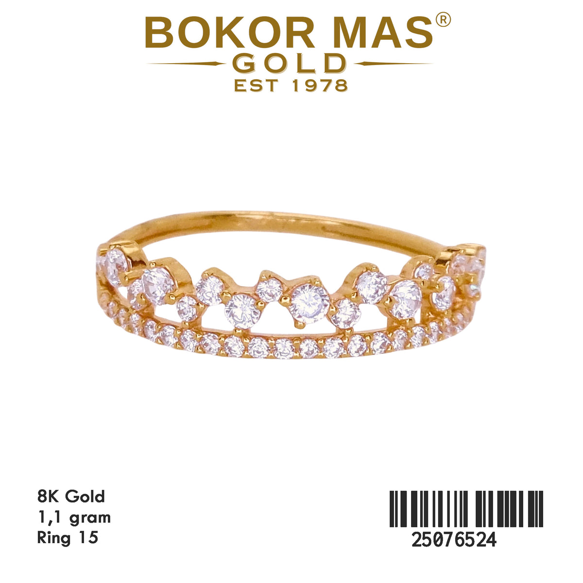 Cincin Variasi Permata - 25076524 - 8K