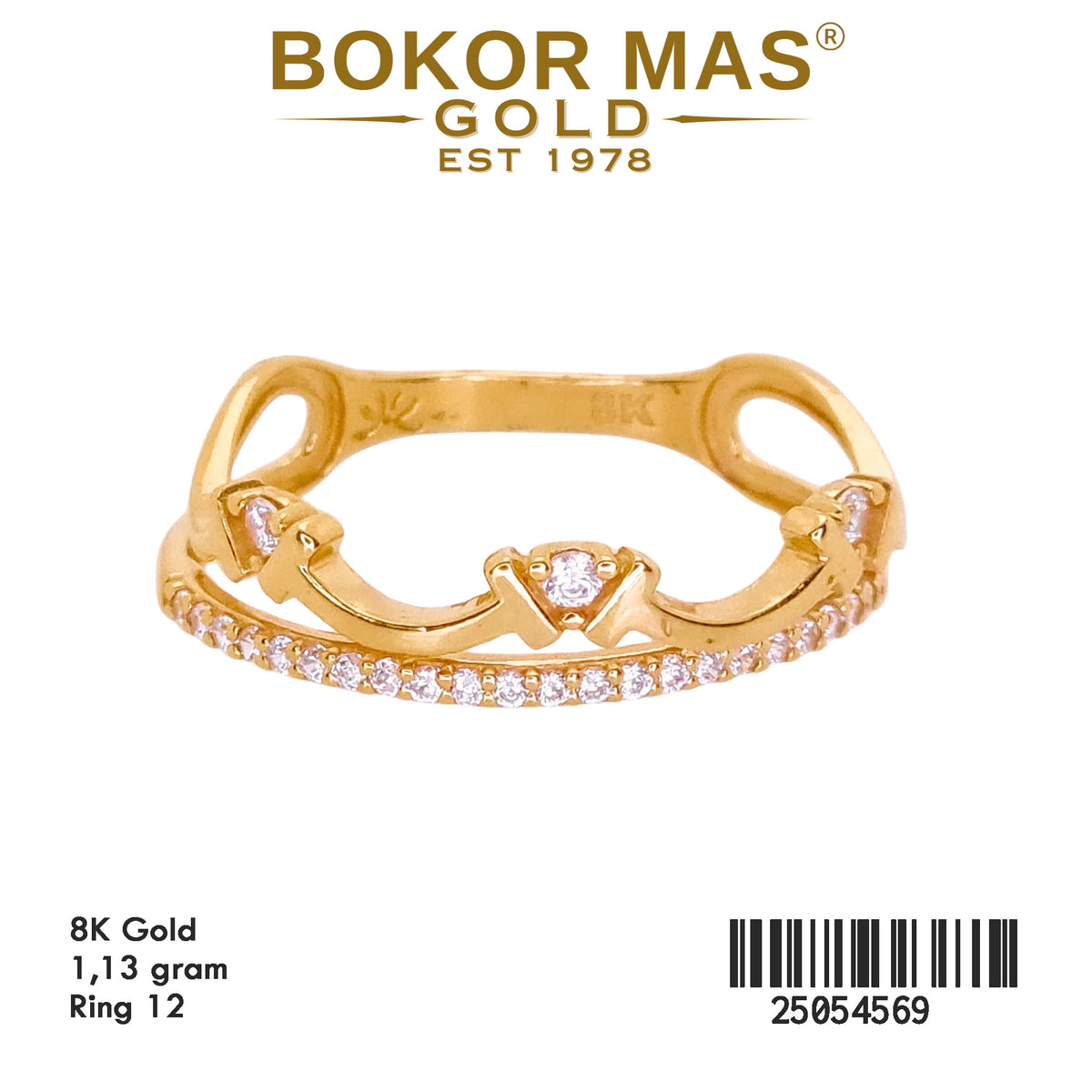 Cincin Variasi Listring Gelombang - 25054569 - 8K
