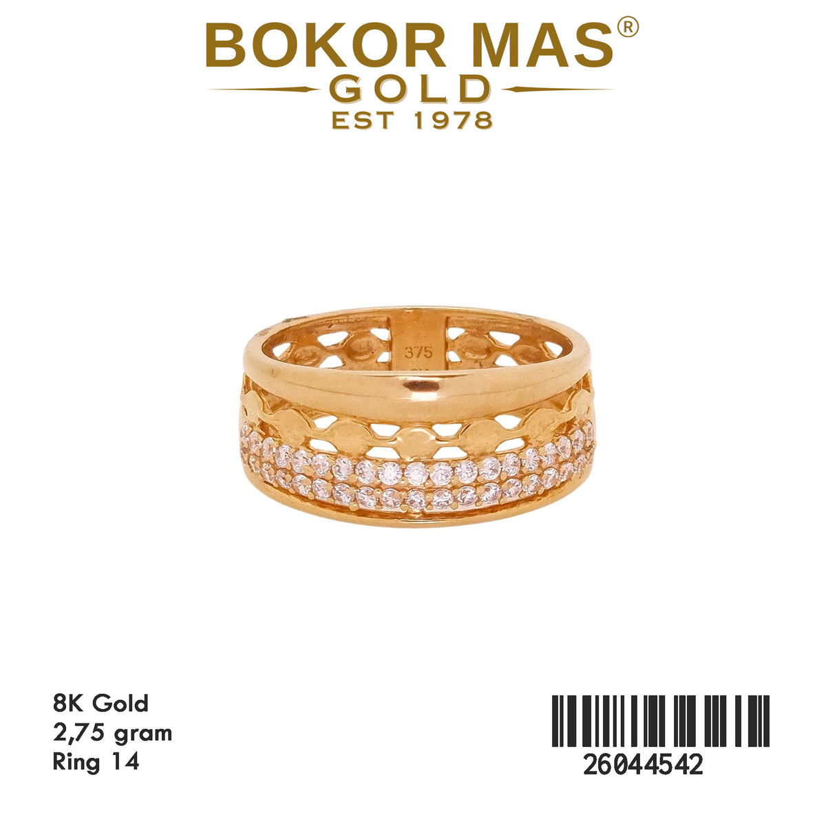 Cincin Variasi Permata -  26044542 - 8K