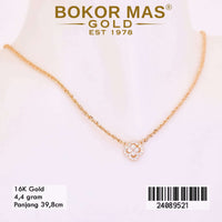 Kalung Emas Korea Variasi Bunga - 24089521 - 16K