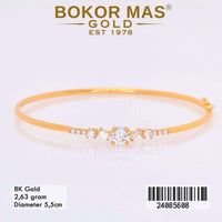 Gelang  Emas Bangkok Variasi Permata - 24085608 - 8K