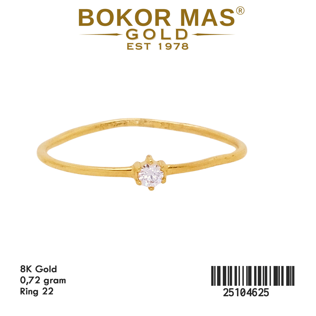 Cincin Model Solitaire 25104625 - 8K