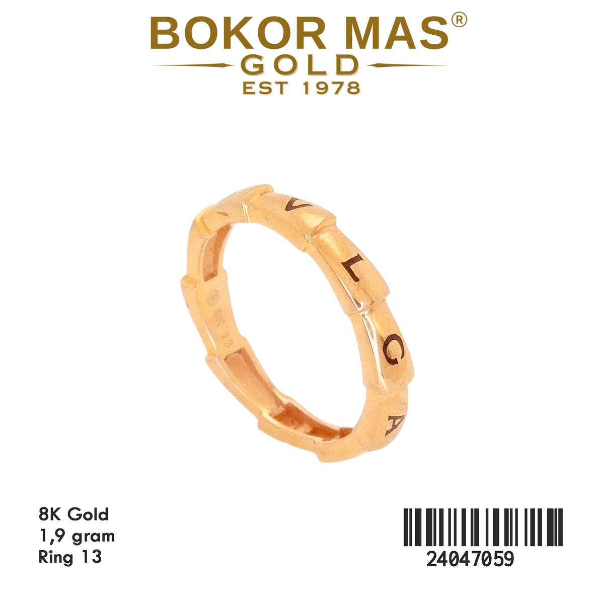 Cincin Model Bvlgr - 24047059 - 8K