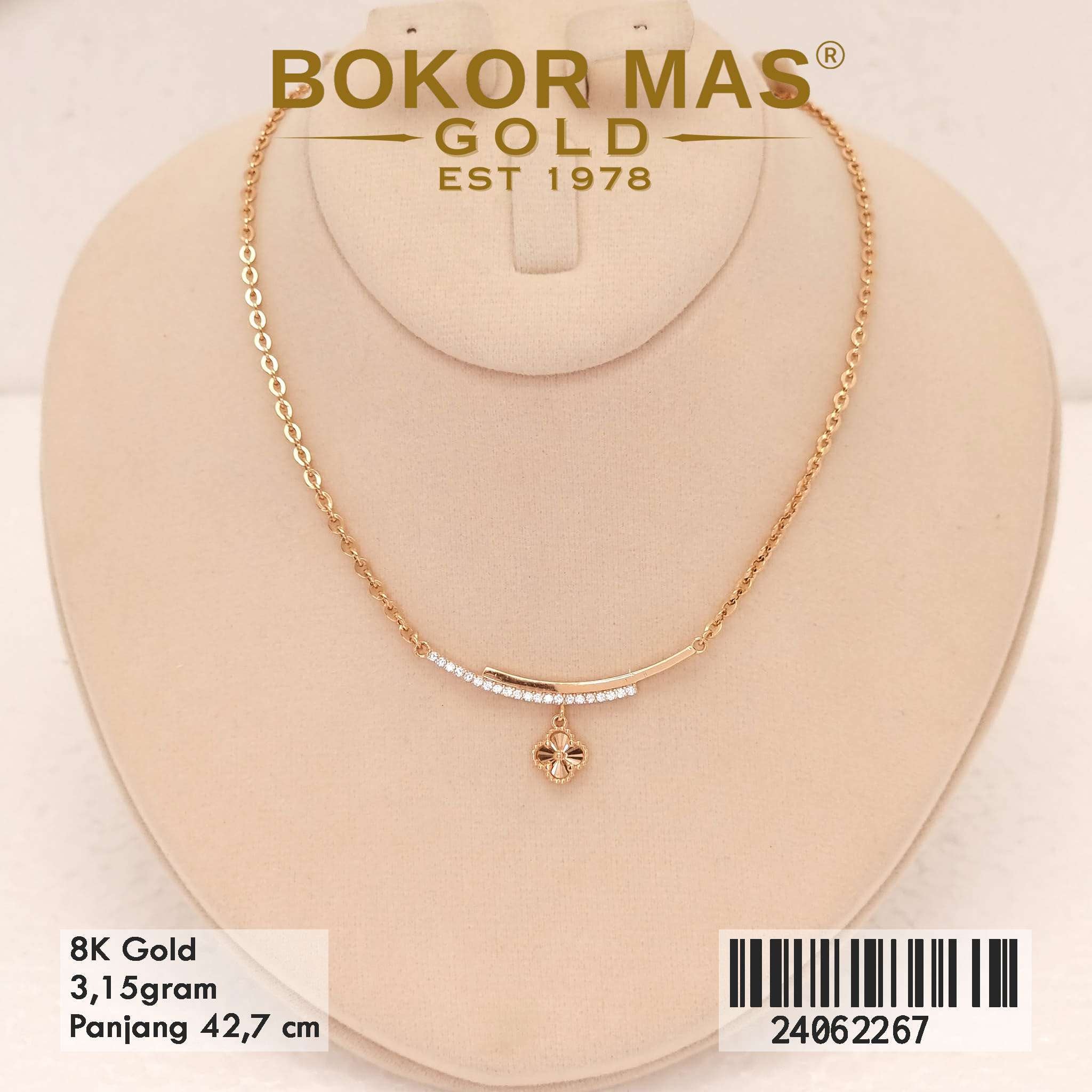 Kalung Hollotifani Variasi Clover Permata - 24062267 - 8K