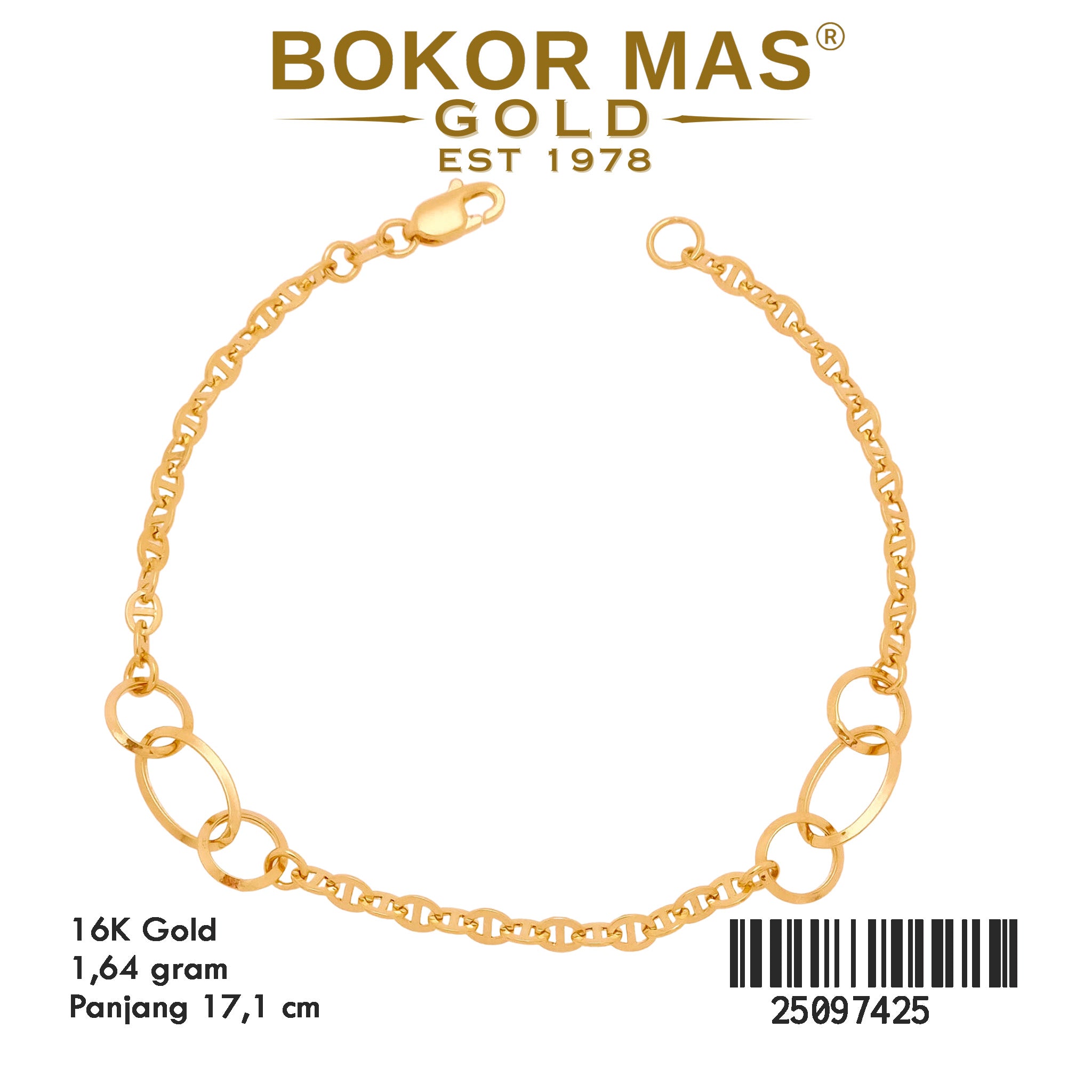 Gelang Rantai Hermei Variasi Plakatau - 25097425 - 16K